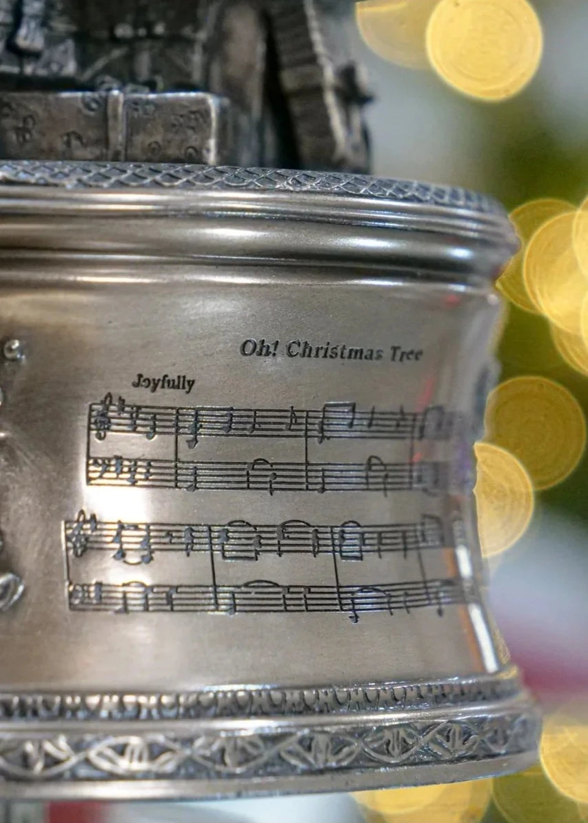 Genesis Christmas Tree Music Box - Holiday Musical Snow Globe with Festive Melodies for Home Decor, Gift Giving & Holiday Celebrations