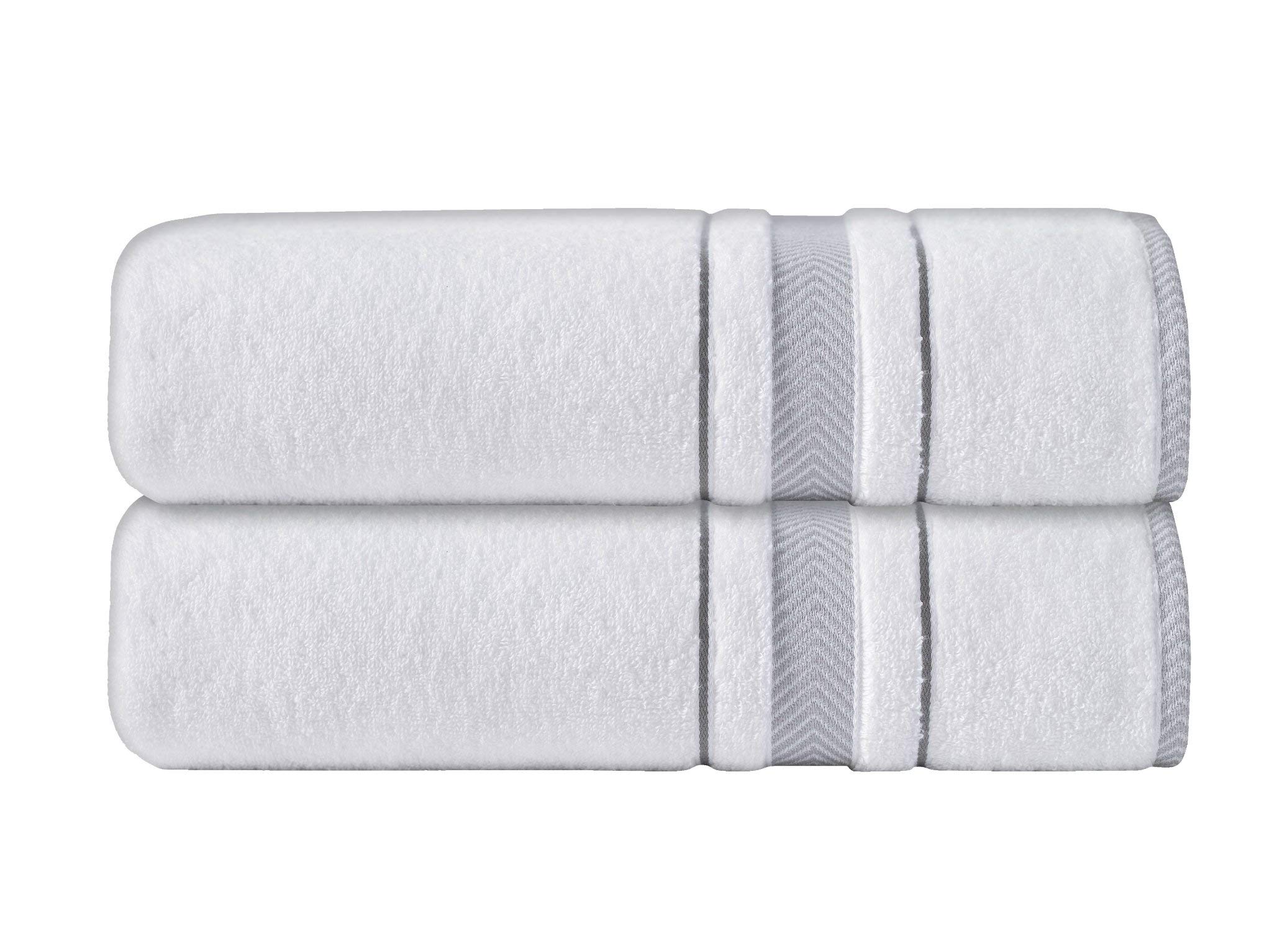 Enchante Home - Premium 2-Piece Turkish Cotton Bath Towels Set | Ultra Soft, Highly Absorbent & Quick-Drying Zero-Twist Design | Perfect for Spa, Beach & Luxury Bathroom Use