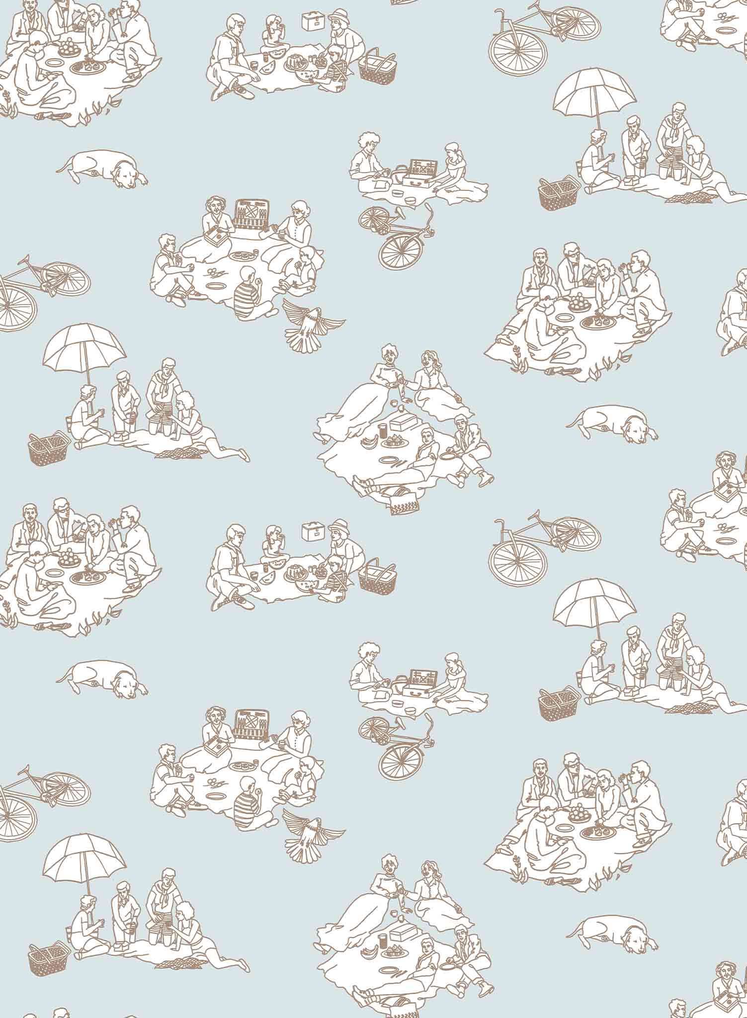 La Fontaine Wallpaper - Premium Peel and Stick Wallpaper for Home Decor | Perfect for Living Rooms, Bedrooms & Nursery