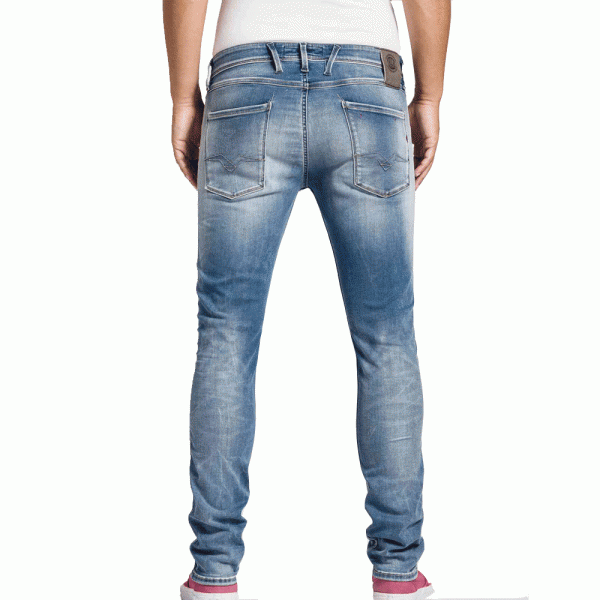 Replay Anbass Hyperflex Stretch Jeans for Men - Comfortable Slim Fit Denim Pants for Casual Wear & Everyday Outfits