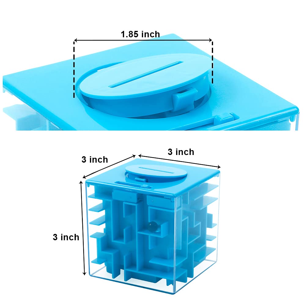 ThinkMax Money Maze Puzzle Box - Fun Brain Teaser for Kids & Adults - 3 Pack Money Holder Gift Box - Perfect for Birthday Gifts, Party Favors, and Family Game Night Entertainment