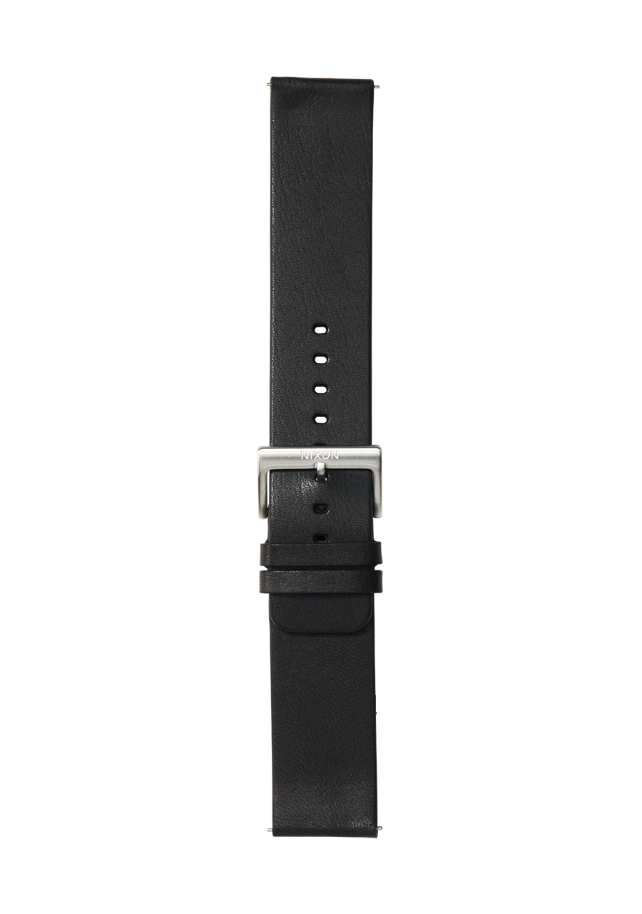 23mm Vegetable Tanned Leather Watch Band - Black - Durable & Stylish Replacement Strap for Men's Watches - Perfect for Casual, Business & Formal Occasions