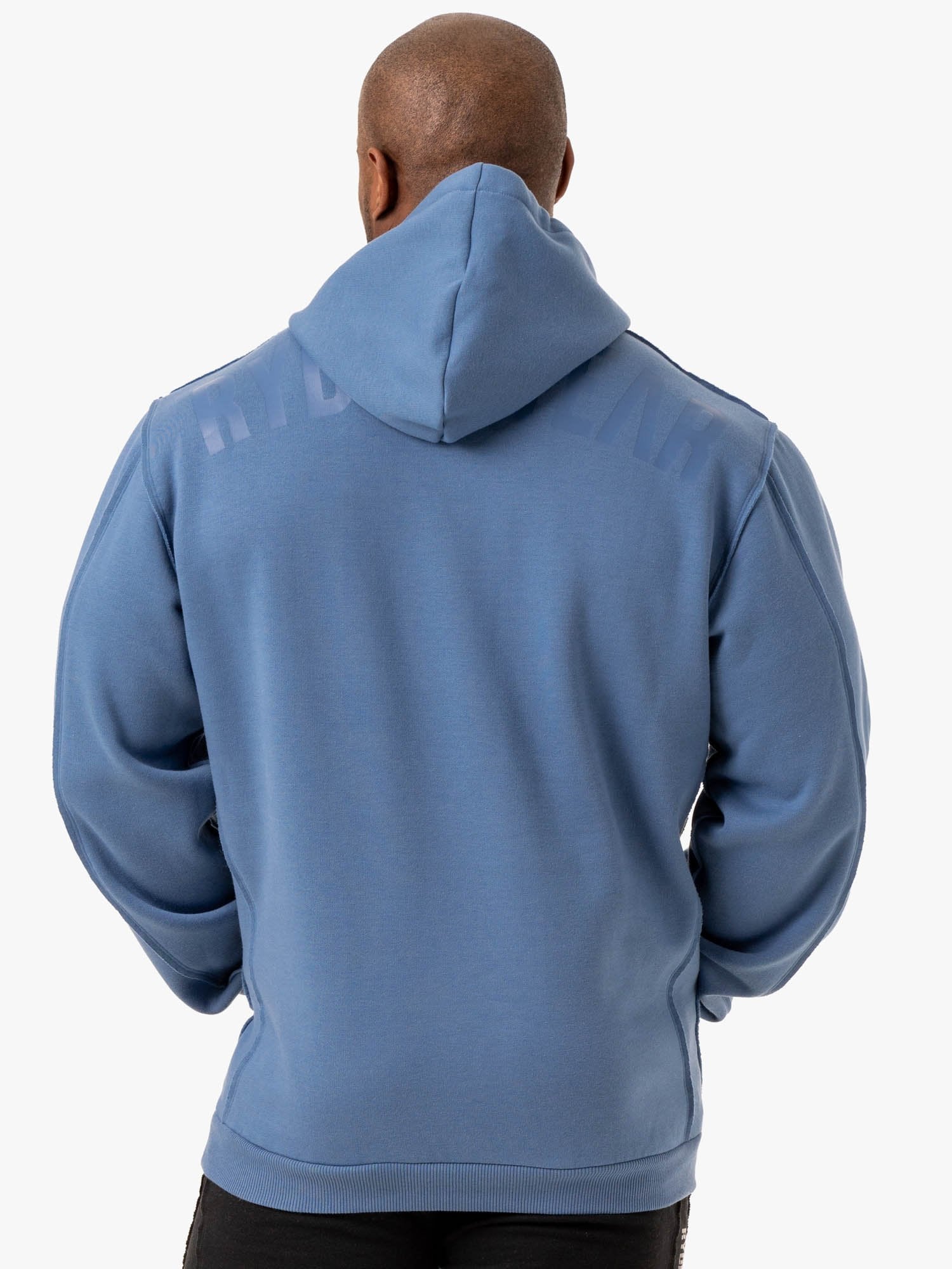 Force Pullover Hoodie for Men & Women - Comfortable Blue Zip-Up Hooded Sweatshirt - Perfect for Gym, Running, Outdoor Activities