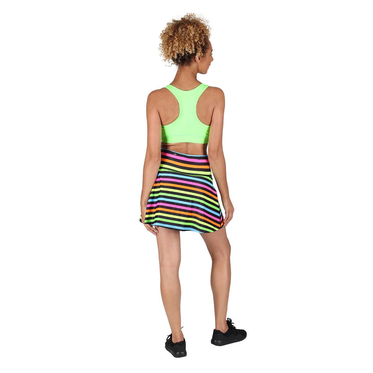 Neon Lime Racerback Sports Bra for Women - High Support Workout Top for Running, Yoga & Gym - Breathable Seamless Activewear