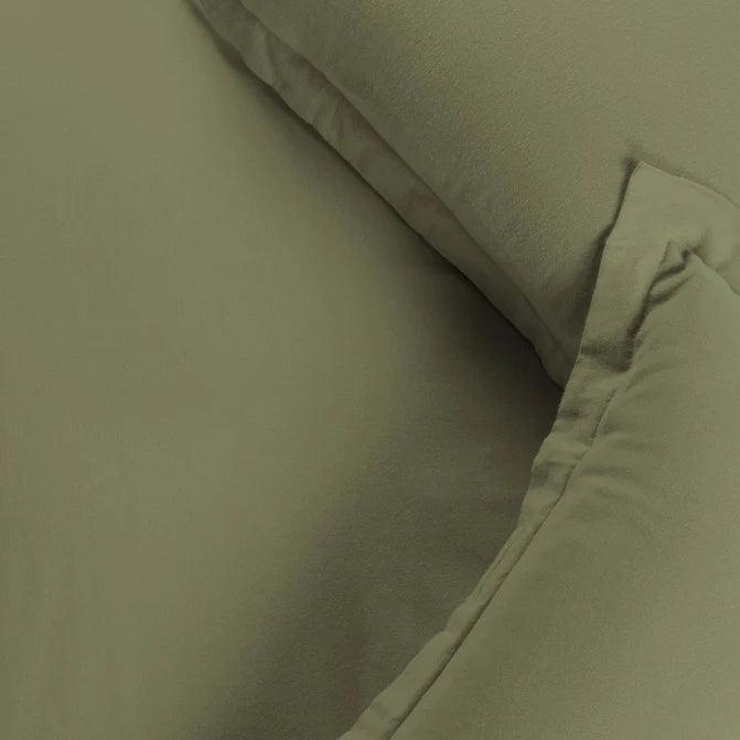Soft Cotton Flannel Solid Duvet Cover Set with Button Closure - Cozy Bedding for Winter Nights, Guest Rooms & Cabin Retreats
