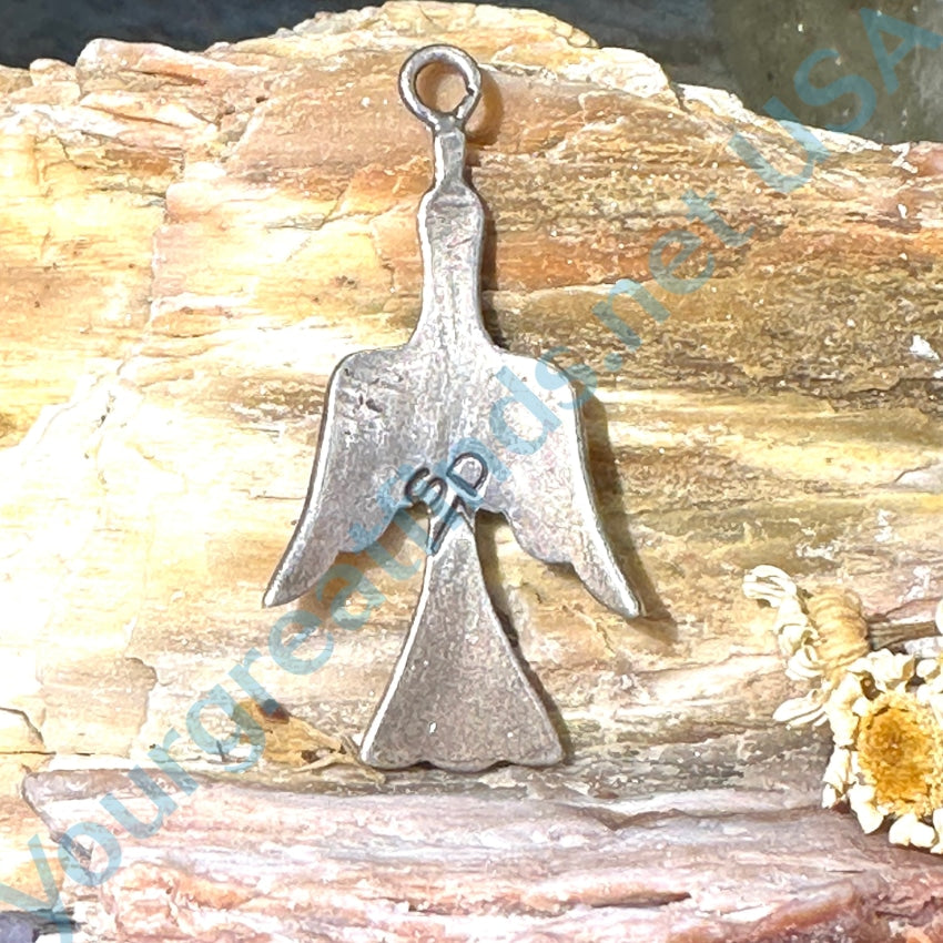 Sterling Silver Shiprock Mosaic Phoenix Bird Pendant Necklace - Handcrafted Southwest Jewelry by S. Dixon - Perfect for Boho Fashion, Spiritual Gifts & Native American Inspired Accessories