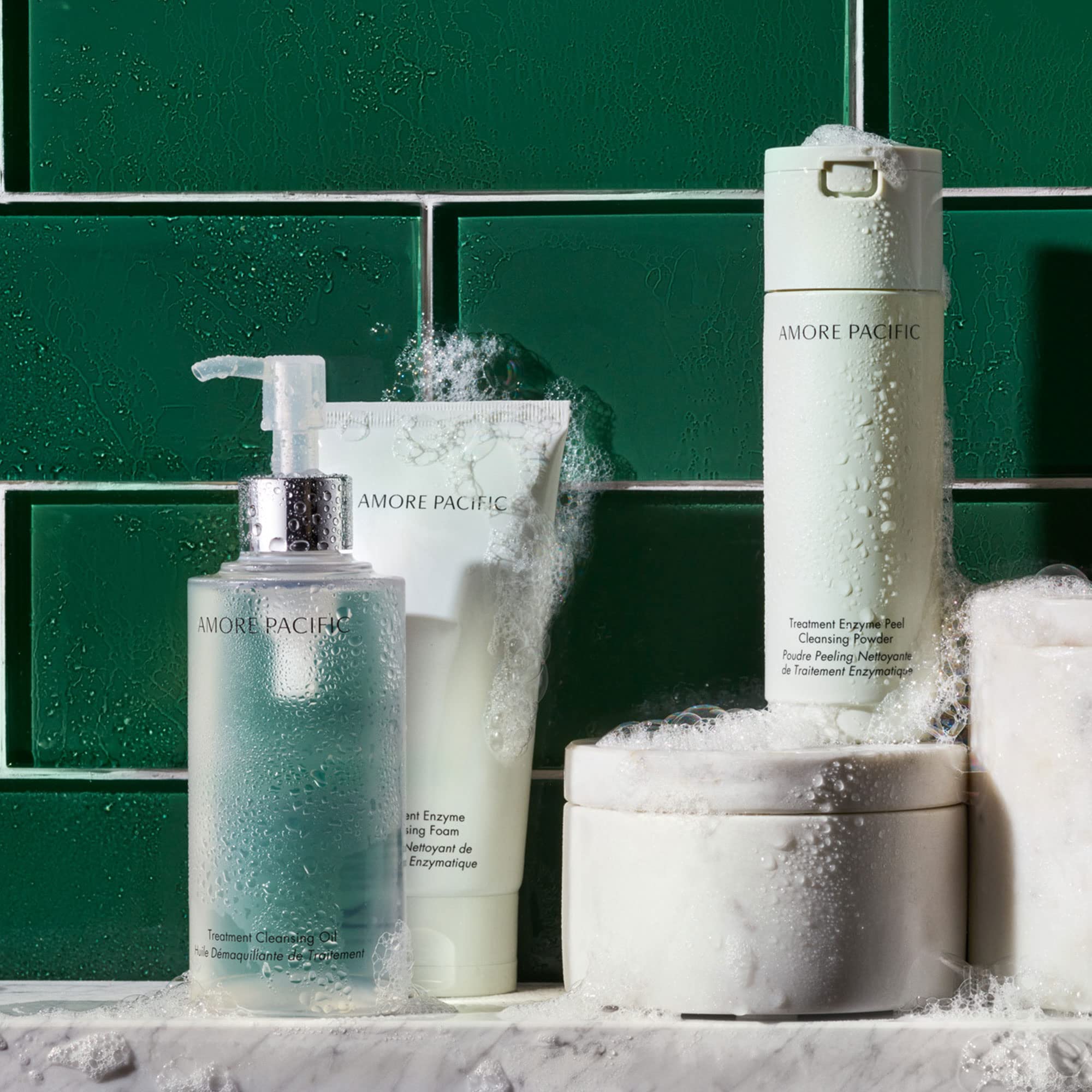 AmorePacific Treatment Enzyme Cleansing Foam - Korean Exfoliating Face Wash for Acne & Blackheads - Deep Pore Cleanser for Glowing Skin | Perfect for Daily Skincare Routine & Travel