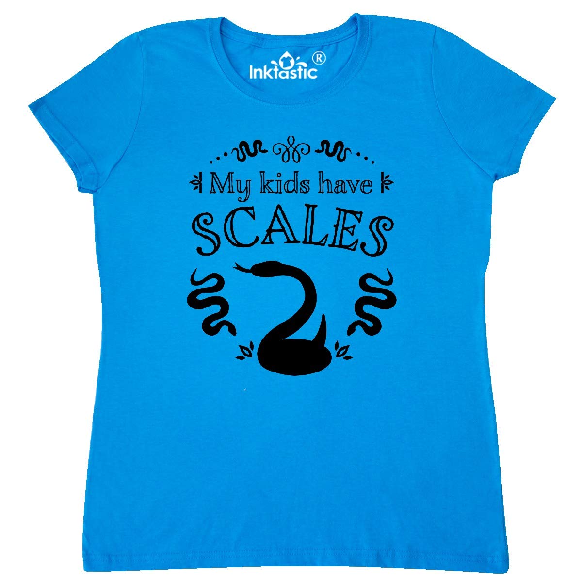 My Kids Have Scales Snake Family Pet T-Shirt for Women - Fun Reptile Lover Gift