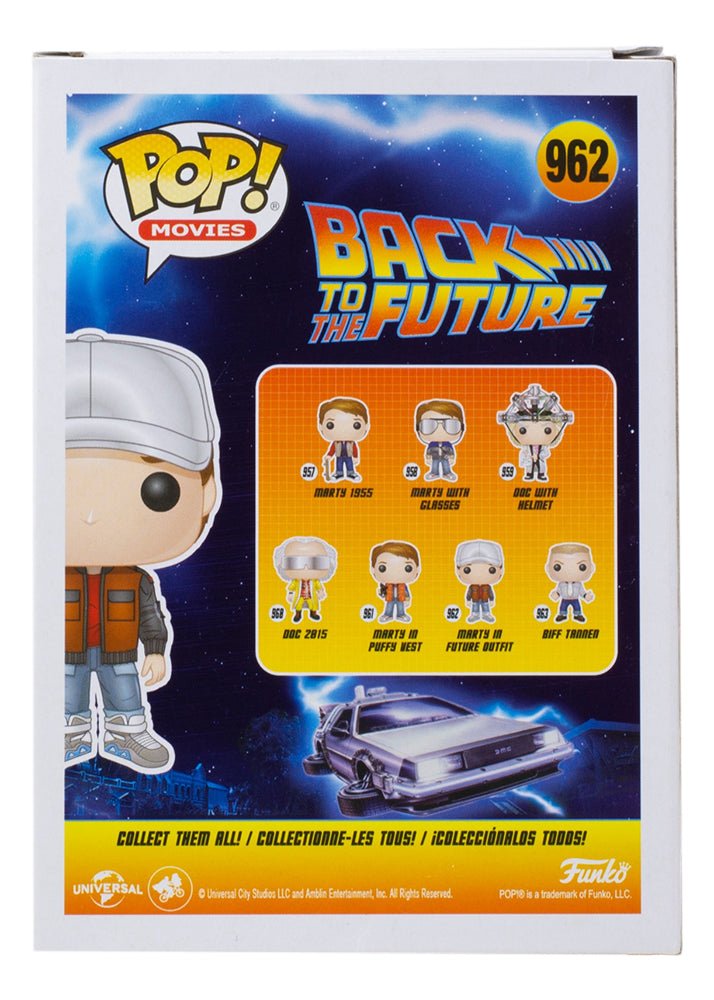Michael J. Fox Signed Back To The Future Funko Pop #962 - Authentic Autograph Collectible - Perfect for Movie Fans & Pop Culture Collectors - Great for Display in Home Office or Game Room