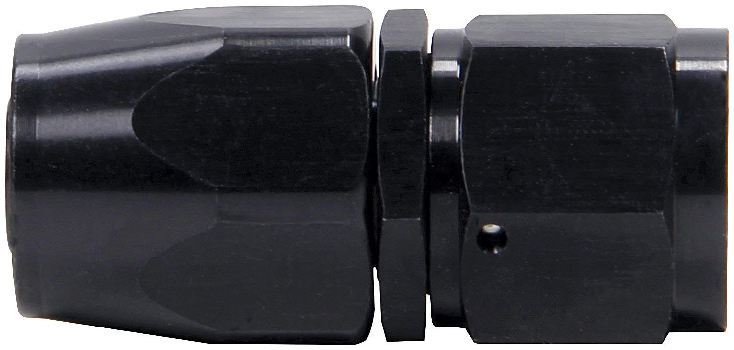 Allstar Performance -10 Straight Hose End Fitting - Black - High Flow Fuel & Oil Hose Connector for Racing, Automotive & Marine Applications