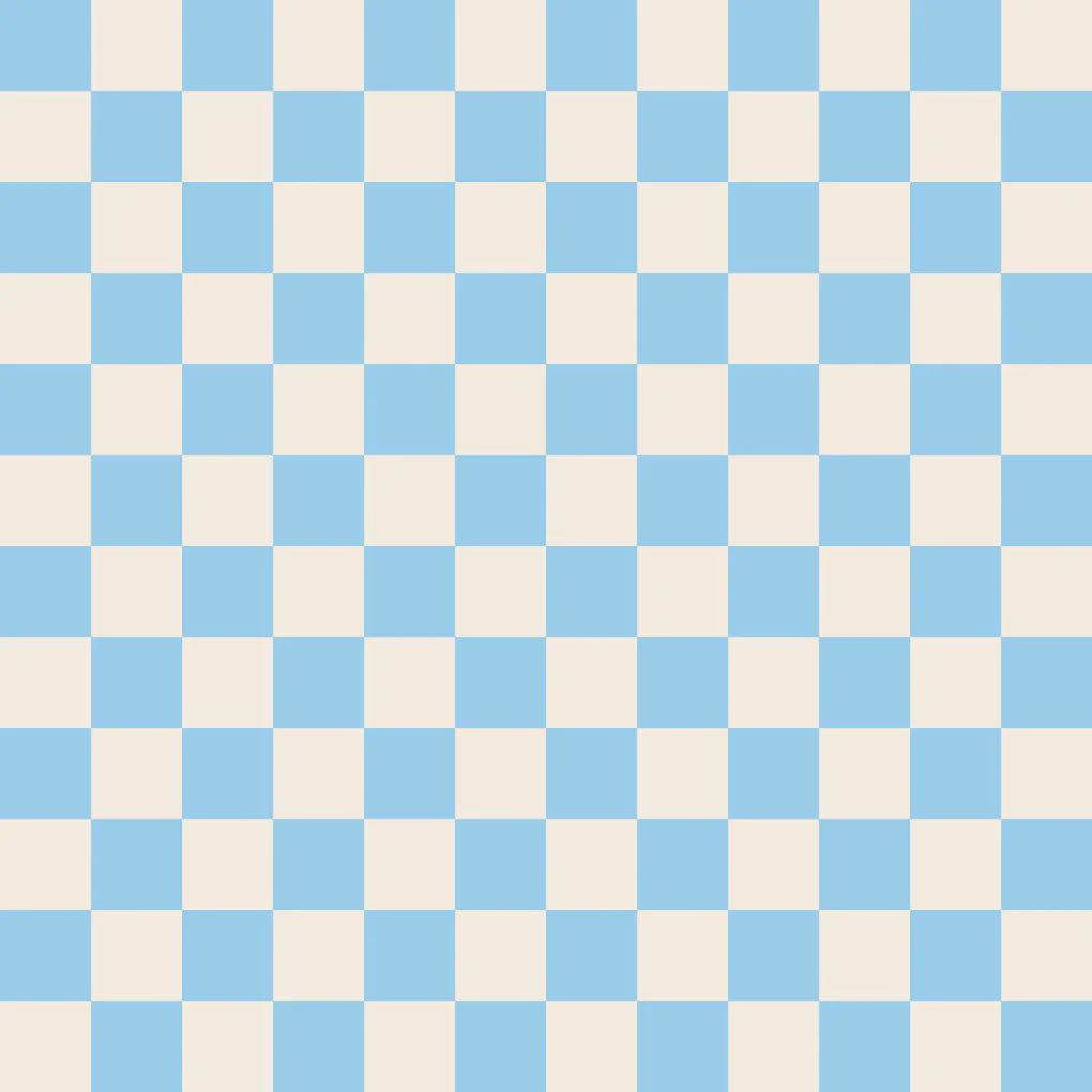 Bell Bottom Blue Checkers
