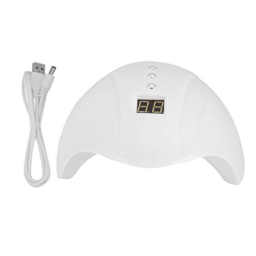 36W LED UV Nail Lamp for Gel Polish - Fast Drying Manicure Light with Auto Sensor, Professional Nail Art Curing Tool for Home & Salon Use (White) - Perfect for Gel Nails, Acrylics & DIY Nail Art