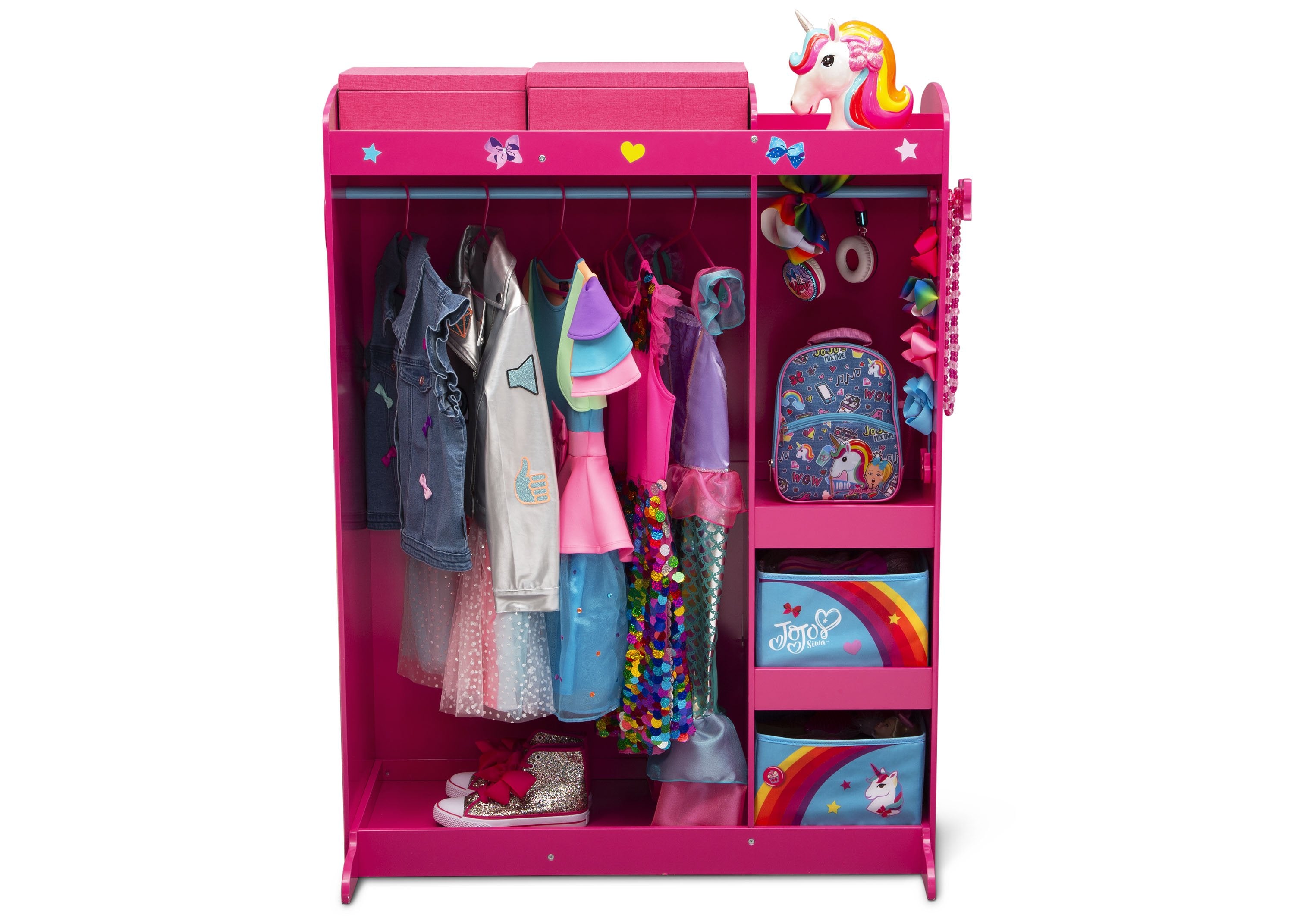 JoJo Siwa Girls' Dress Up Boutique Set - Sparkly Costume & Play Accessories for Kids - Perfect for Birthday Parties, Dress-Up Play & Themed Events