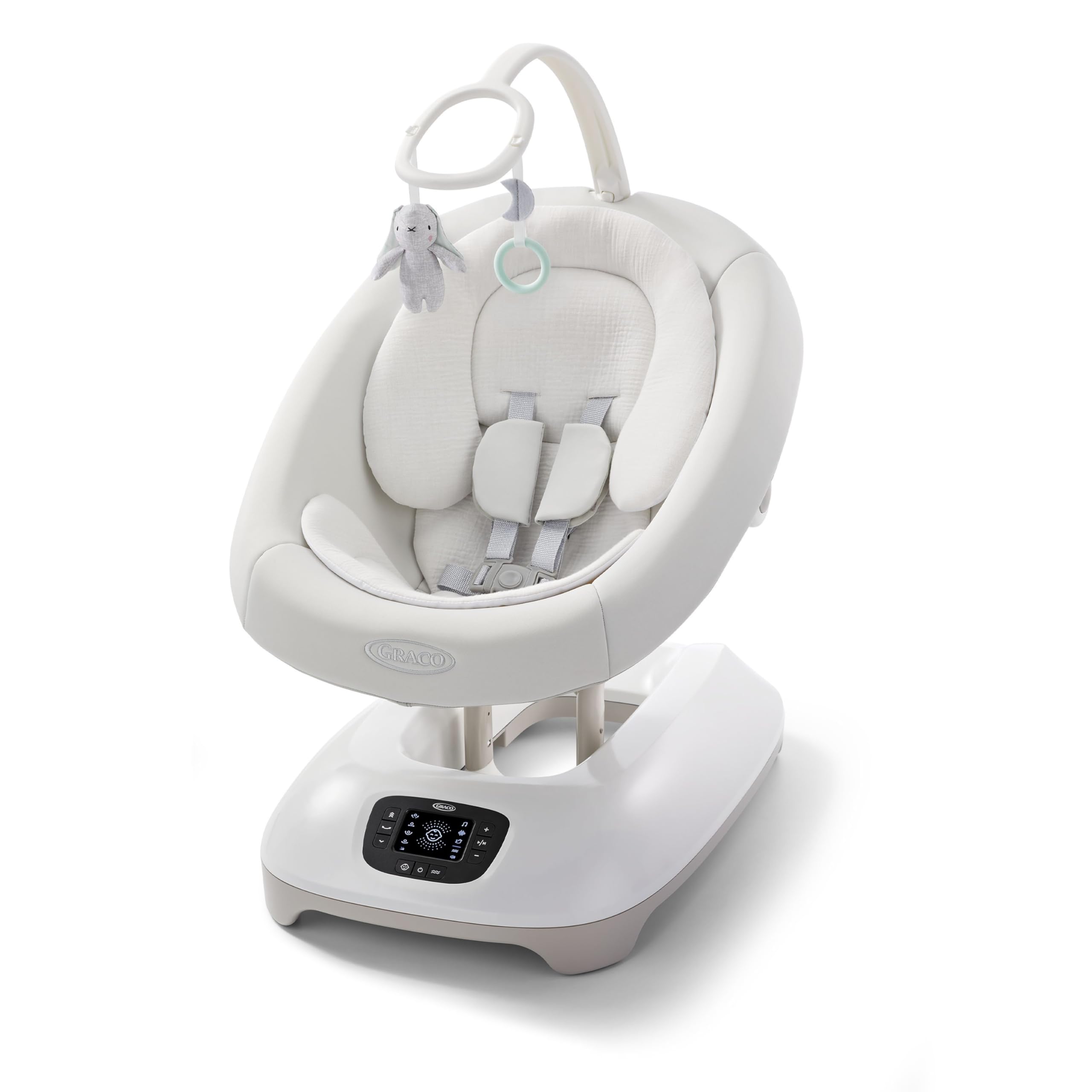 Graco SmartSense Baby Swing with Cry Detection Technology - Automatic Soothing Motion for Newborns & Infants - Perfect for Nursery, Daycare & Travel Use