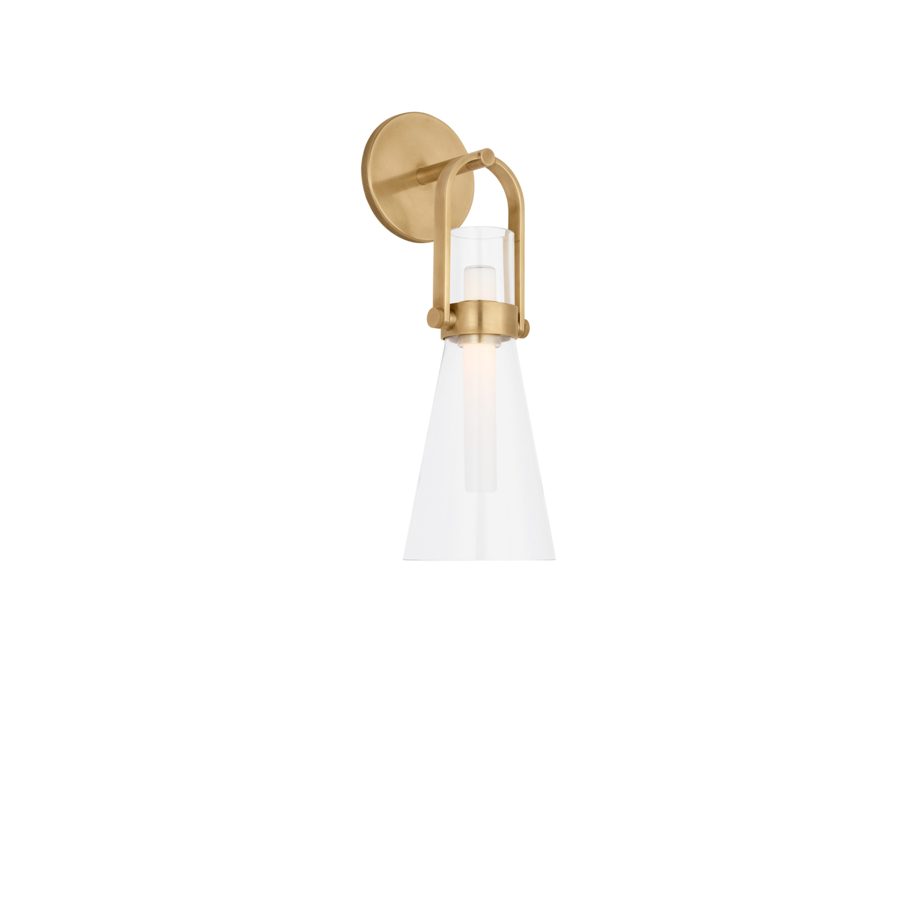 Larkin Medium Conical Sconce - Modern Wall Light Fixture for Bedroom, Living Room & Hallway | Dimmable LED Wall Sconce with Adjustable Shade | Indoor & Outdoor Use