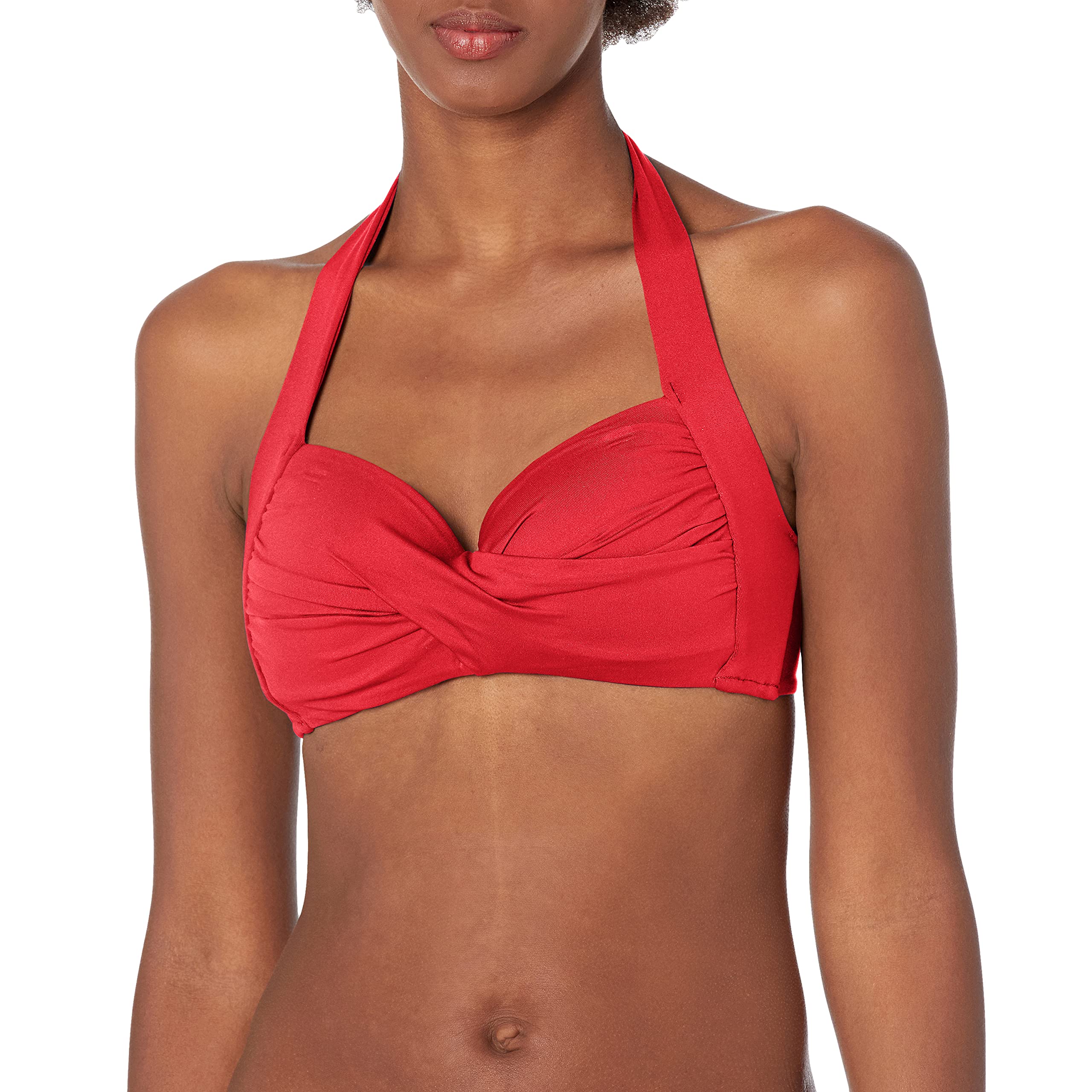 Seafolly Women's Twist Soft Cup Halter Bikini Top Swimsuit - Sexy Beachwear for Summer Vacation & Pool Party | Comfortable Swimwear for Surfing, Swimming & Sunbathing