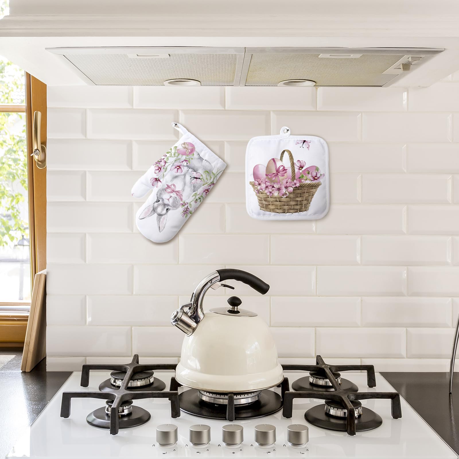 12-Piece Blank Sublimation Oven Mitts Set - Heat Resistant Gloves & Pot Holders for DIY Customization | Perfect for Kitchen, Baking, BBQ & Home Decor Gifts