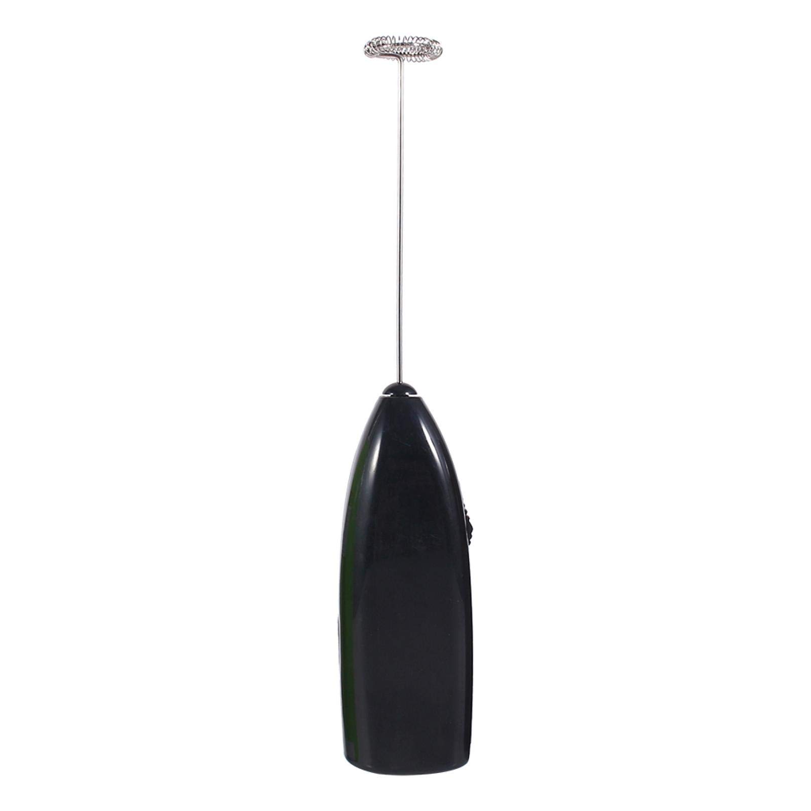 Electric Milk Frother & Coffee Stirrer - 4 Color Options, Fast Mixing for Hot Drinks, Baking & Kitchen Use (Black) | Perfect for Lattes, Cappuccinos, Hot Chocolate & Dessert Making