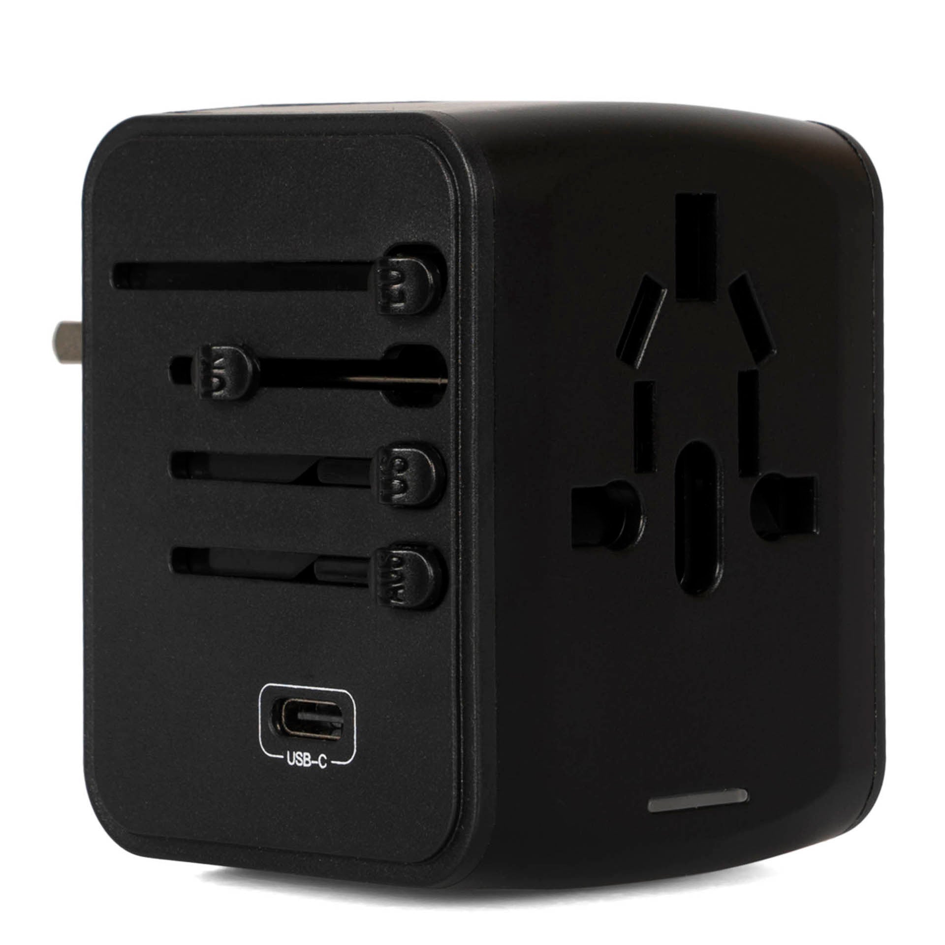 Universal Travel Adapter Plug Kit - Worldwide All-in-One Power Converter with USB Ports for USA, Europe, Asia - Perfect for International Business Trips & Vacations
