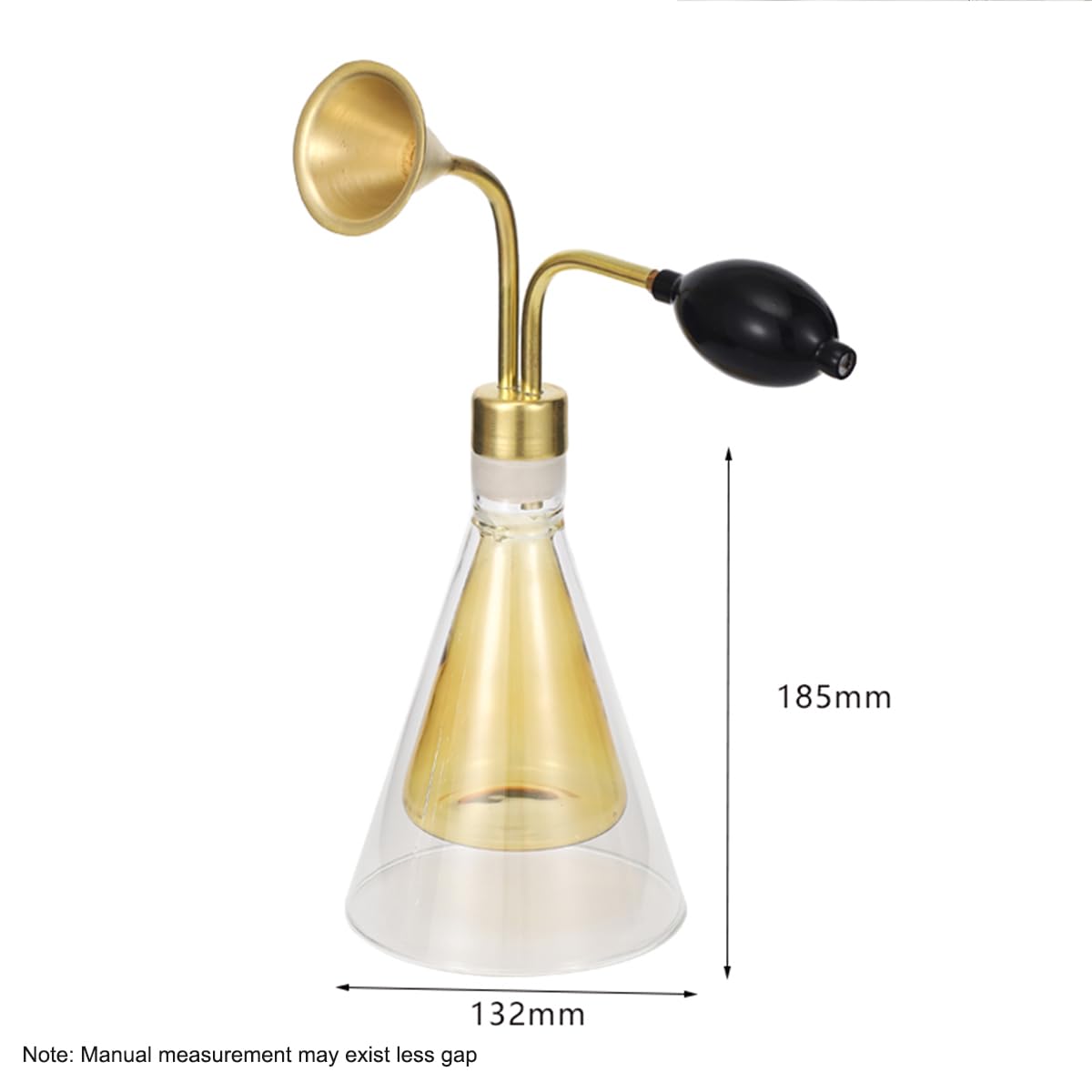 Premium Essential Oil Erlenmeyer Flask - Clear Glass Perfume Bottle for Fragrance Storage & Aromatherapy | Perfect for DIY Perfume Making, Home Scenting & Laboratory Use