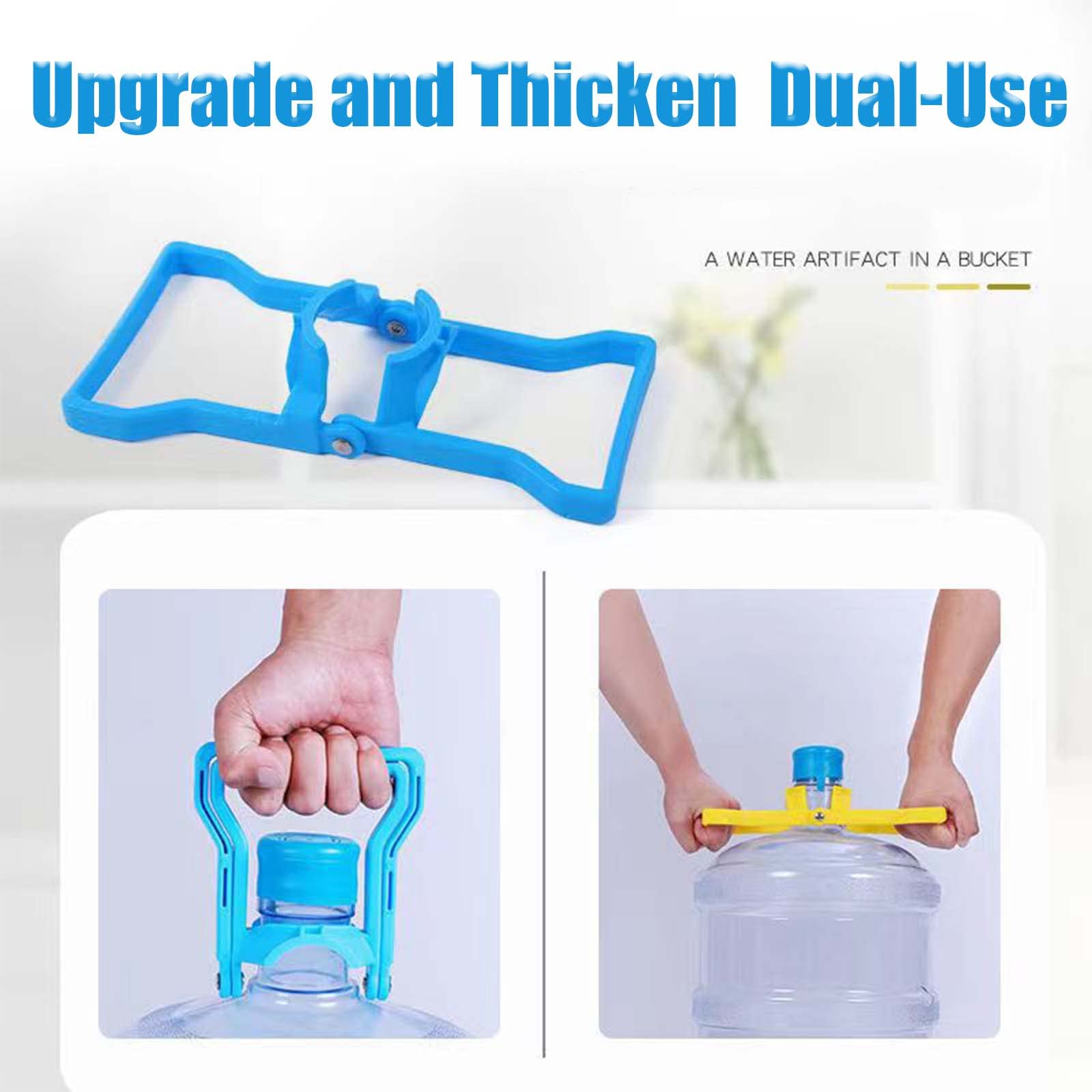 2 Pack Ergonomic 5 Gallon Water Bottle Handle - Heavy Duty Water Jug Carrier with Comfort Grip for 5 Gal Bottles - Perfect for Home, Office, Camping & Emergency Water Storage