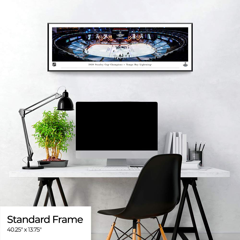 Tampa Bay Lightning 2020 Stanley Cup Champions Panoramic Poster & Framed Picture - Premium Hockey Wall Art for Home, Office & Man Cave Decor