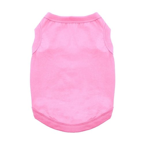 Premium Cotton Dog Tank Top - Carnation Pink | Soft & Breathable Pet Apparel for Summer & Outdoor Adventures