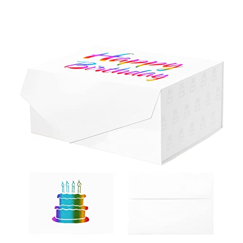 White-Birthday-9x6.5x3.8 Inches-Pack of 1