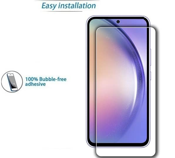 BOXXO 9H+ HD Tempered Glass Screen Protector for Samsung Galaxy F55 5G / M55 5G - Premium Curved Edge Gorilla Glass Protection - Perfect for Daily Use, Gaming & Outdoor Activities