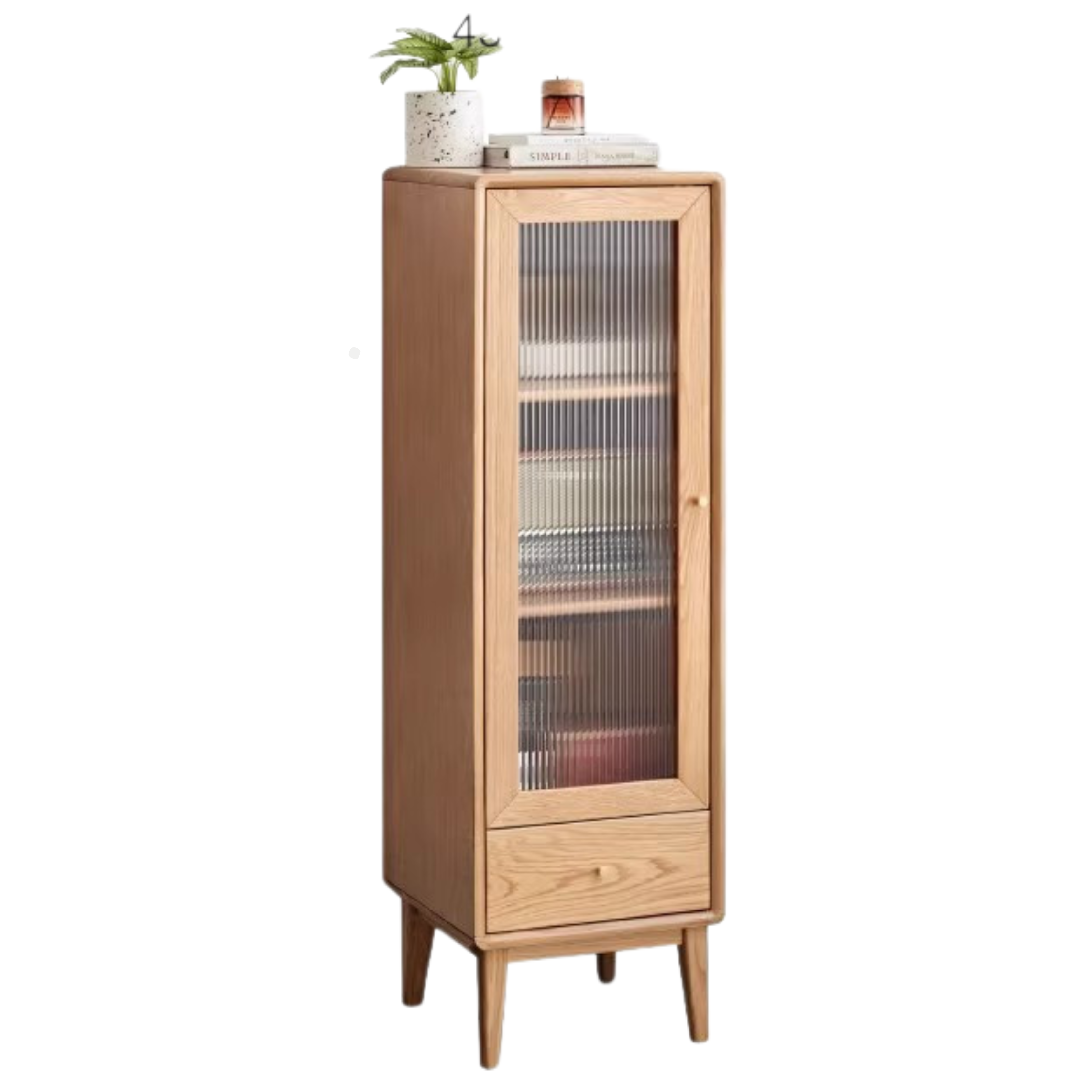 15.7x15.7x51.2 inch / 40x40x130сm / Natural wood color / Oak  high side cabinet/WORLDWIDE DELIVERY 5-6 WEEKS