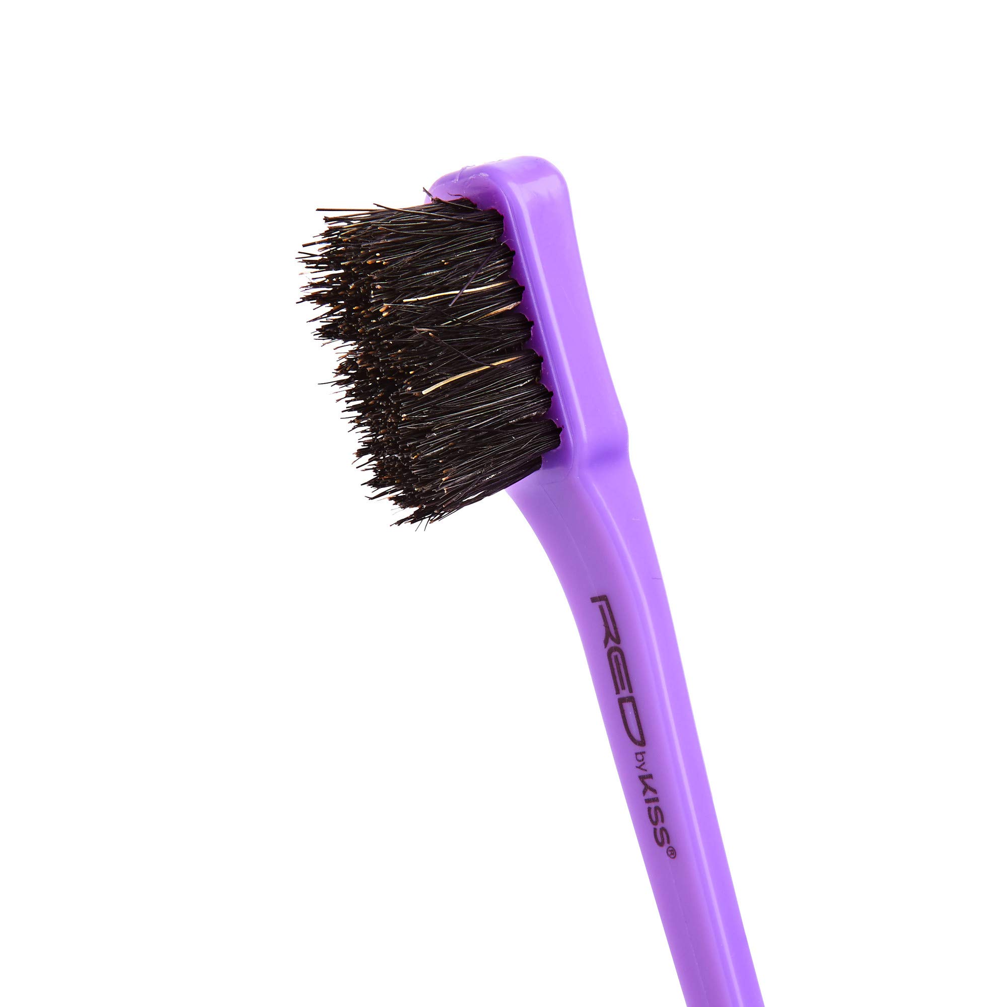 Professional Boar Bristle Hair Brush for Styling & Detangling - Ideal for Salon, Home Use & Travel - Red Edge Design