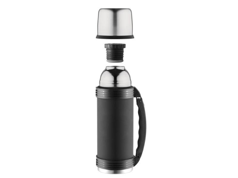 BergHOFF Essentials 1Qt Stainless Steel Thermal Flask - Insulated Hot & Cold Water Bottle for Travel, Camping, Office, and Outdoor Activities