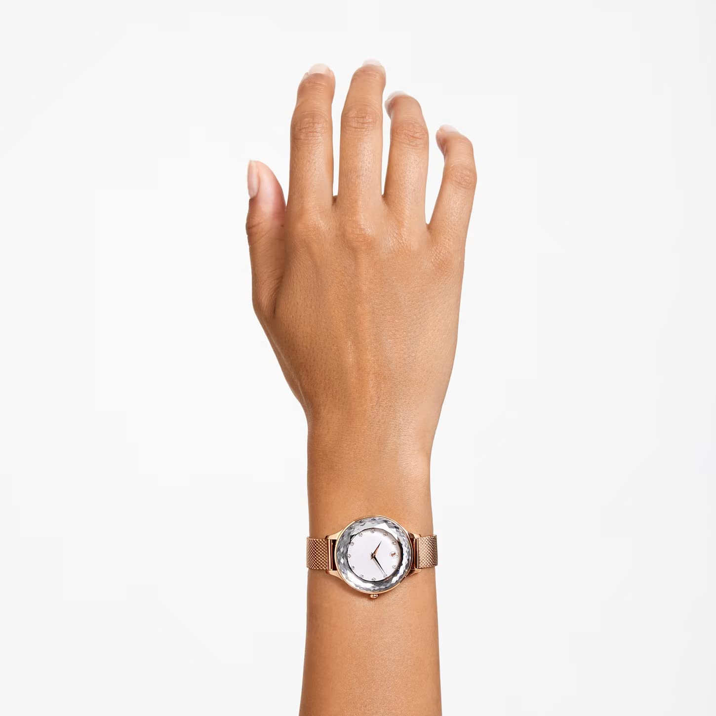Swarovski Rose Gold Women's Watch - Elegant Analog Metal Watch with Rose Gold Tone Dial & Band | Perfect for Everyday Wear, Office & Special Occasions
