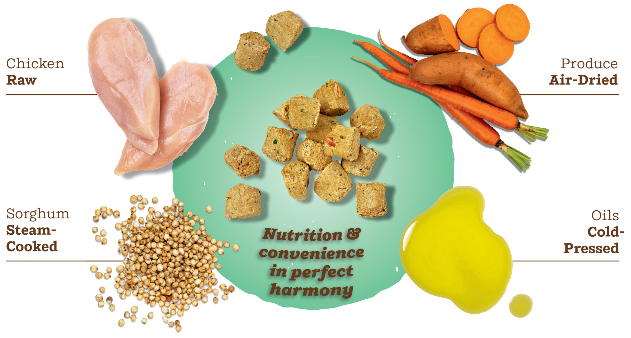 Primal Kibble In the Raw Chicken Dog Food - Grain-Free, High-Protein Raw Dog Food for All Breeds - Perfect for Active Dogs & Meal Toppers
