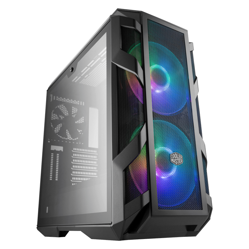 Cooler Master MCM H500M IHNN S00 CM MASTERCASE H500M ARGB Mid-Tower PC Case with 4 Tempered Glass Panels - High Airflow Gaming Case for Custom Builds, Workstations & Streaming Setups