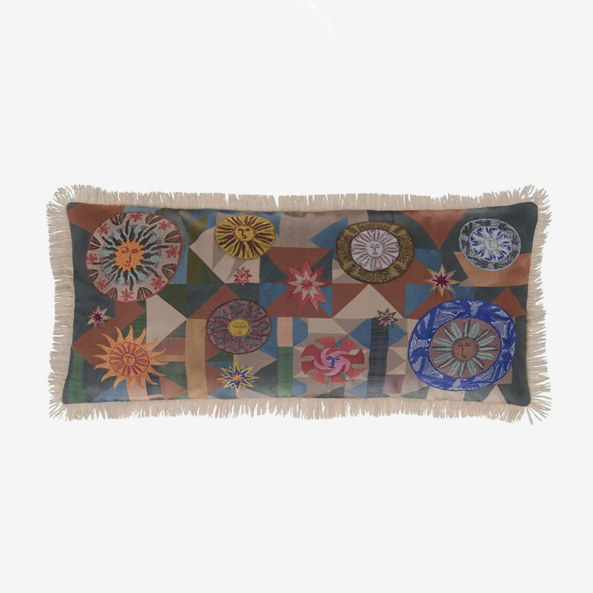 Christian Lacroix Trinquetaille Terre Cuite Decorative Cushion Cover 60x30cm - Luxury Home Decor for Sofa, Bed & Living Room