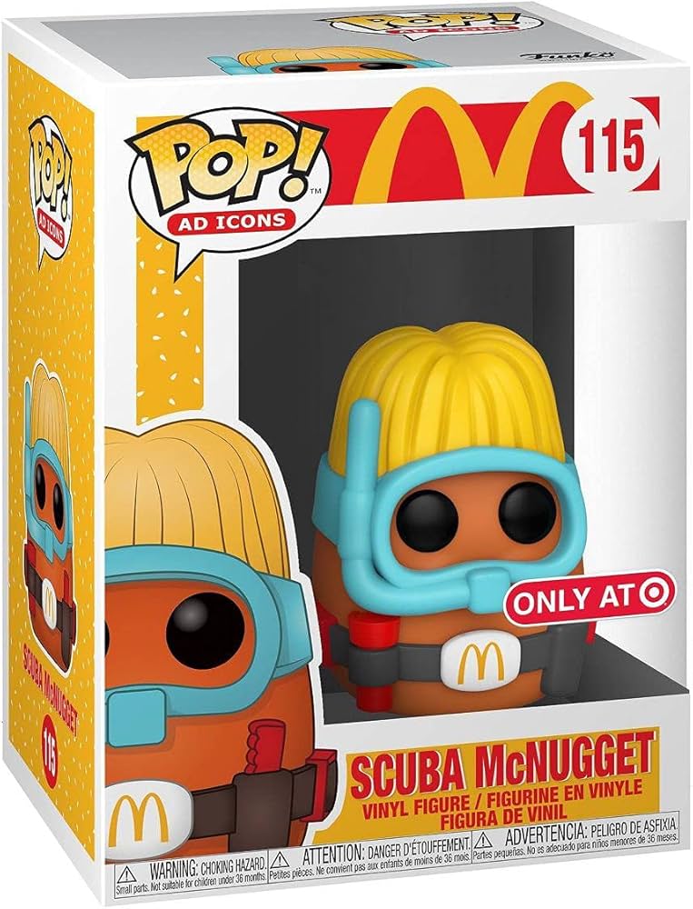 McDonald's Scuba McNugget - Limited Edition Collectible Toy for Kids | Perfect for Happy Meals, Birthday Gifts & Fast Food Memorabilia Collection