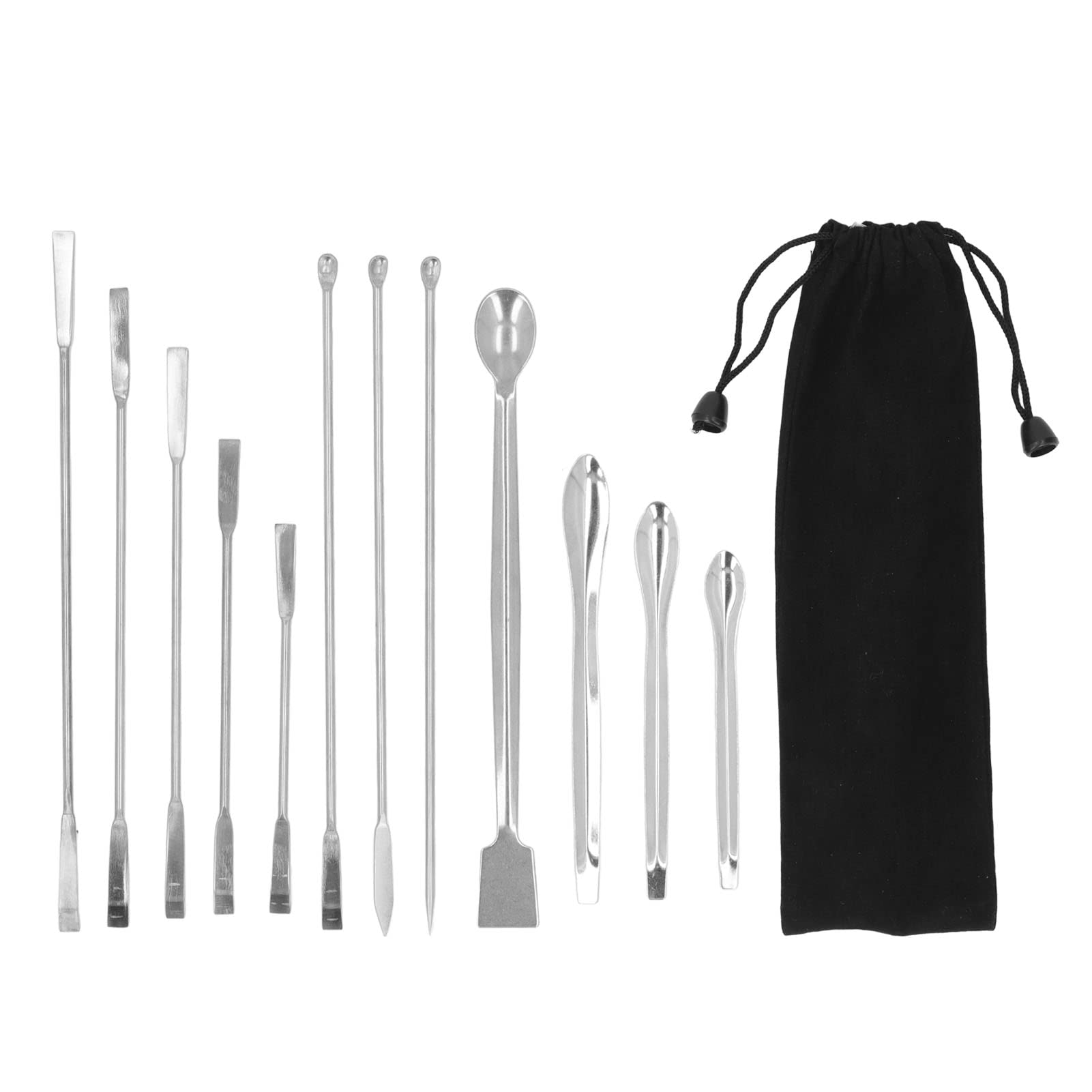 **Double-Ended Laboratory Spatula Set - Stainless Steel Lab Scoop & Scraper Tool for Reagent Handling, Medicine Mixing & Cooking (Ideal for Labs, Kitchens & DIY Projects)**