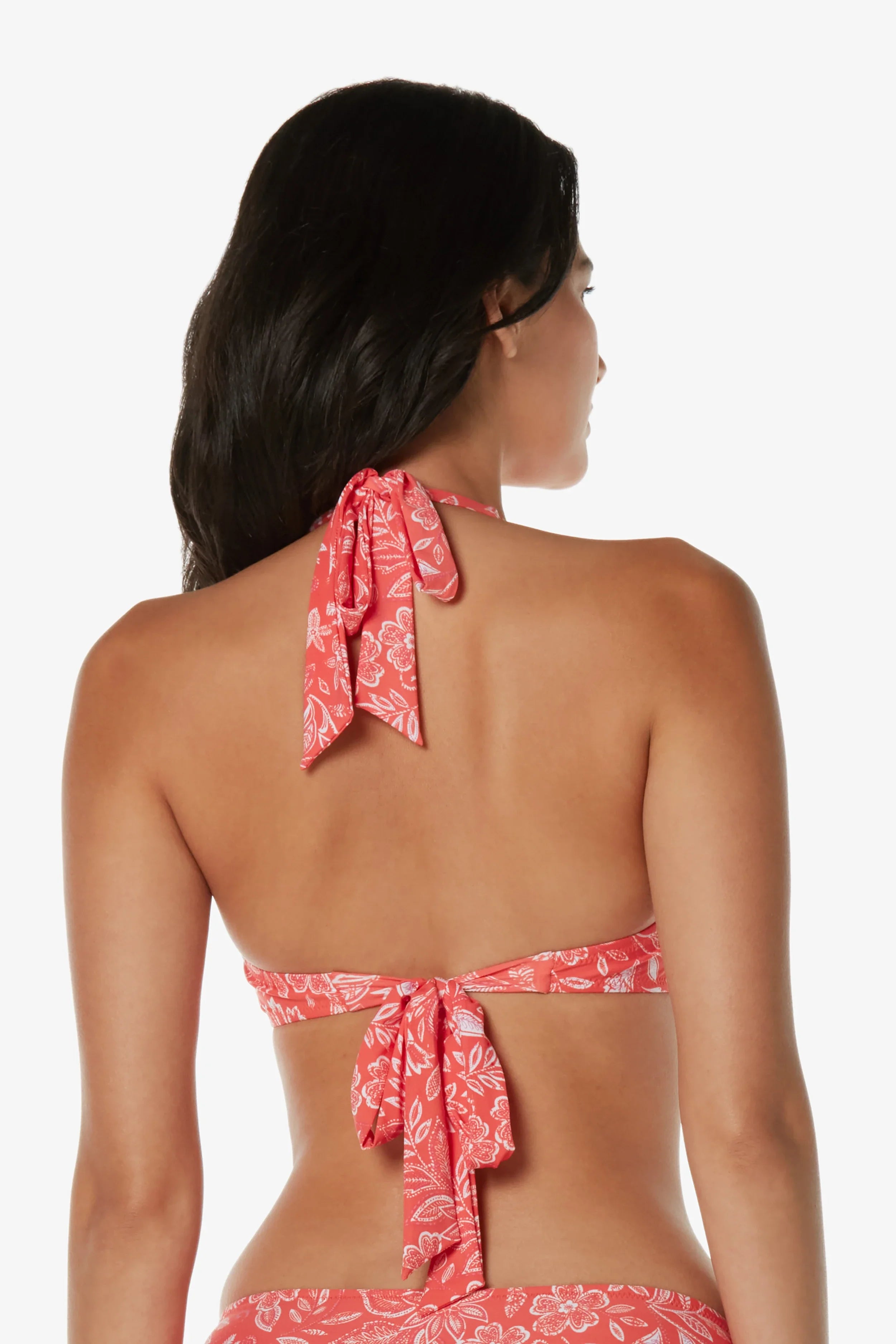 Gigi Floral Shell Halter Top - Women's Summer Beachwear for Vacation & Outdoor Activities