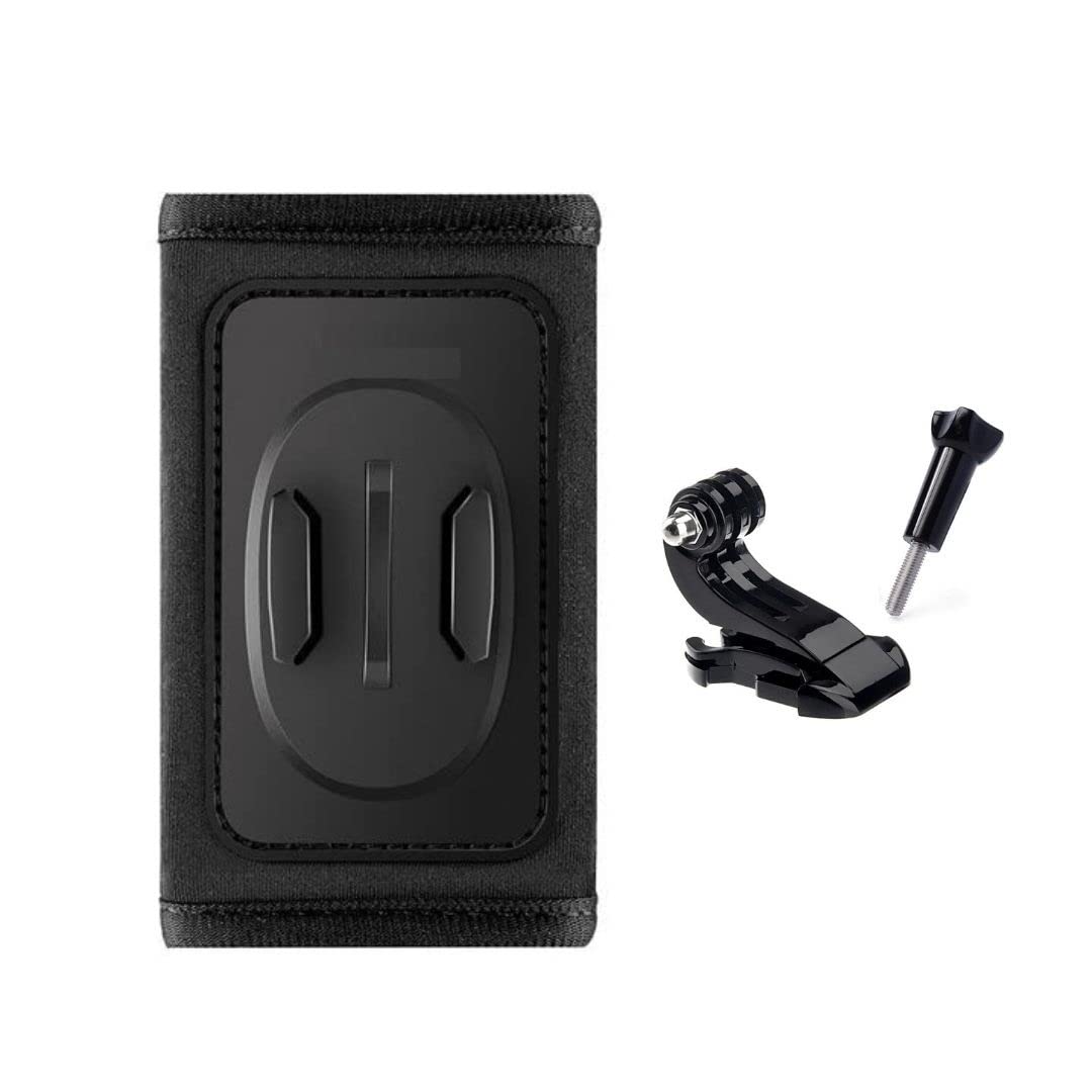 OAHU Adjustable Camera Backpack Strap Mount - Compatible with GoPro Hero/Fusion/Session, Polaroid, Xiaomi Yi, SJCAM - Shoulder Pad & Strap Holder for Action Cameras - Perfect for Hiking, Travel & Outdoor Adventures