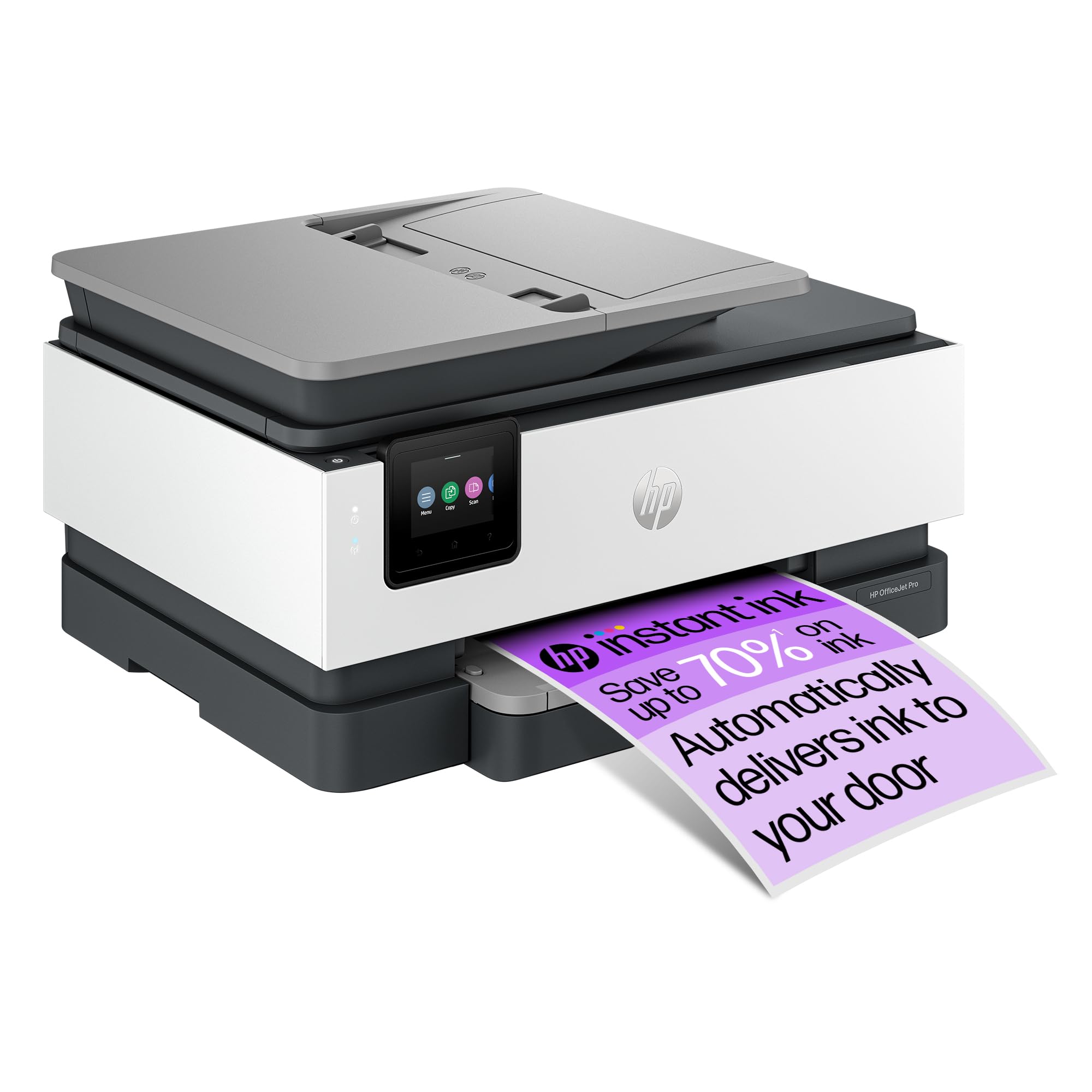 HP OfficeJet Pro 8122e All-in-One Wireless Color Printer with Automatic Document Feeder | Print, Scan, Copy | 3 Months Instant Ink Included | HP+ VPN Printing | Home & Small Office Use | Ideal for Remote Work, Homework & Document Management