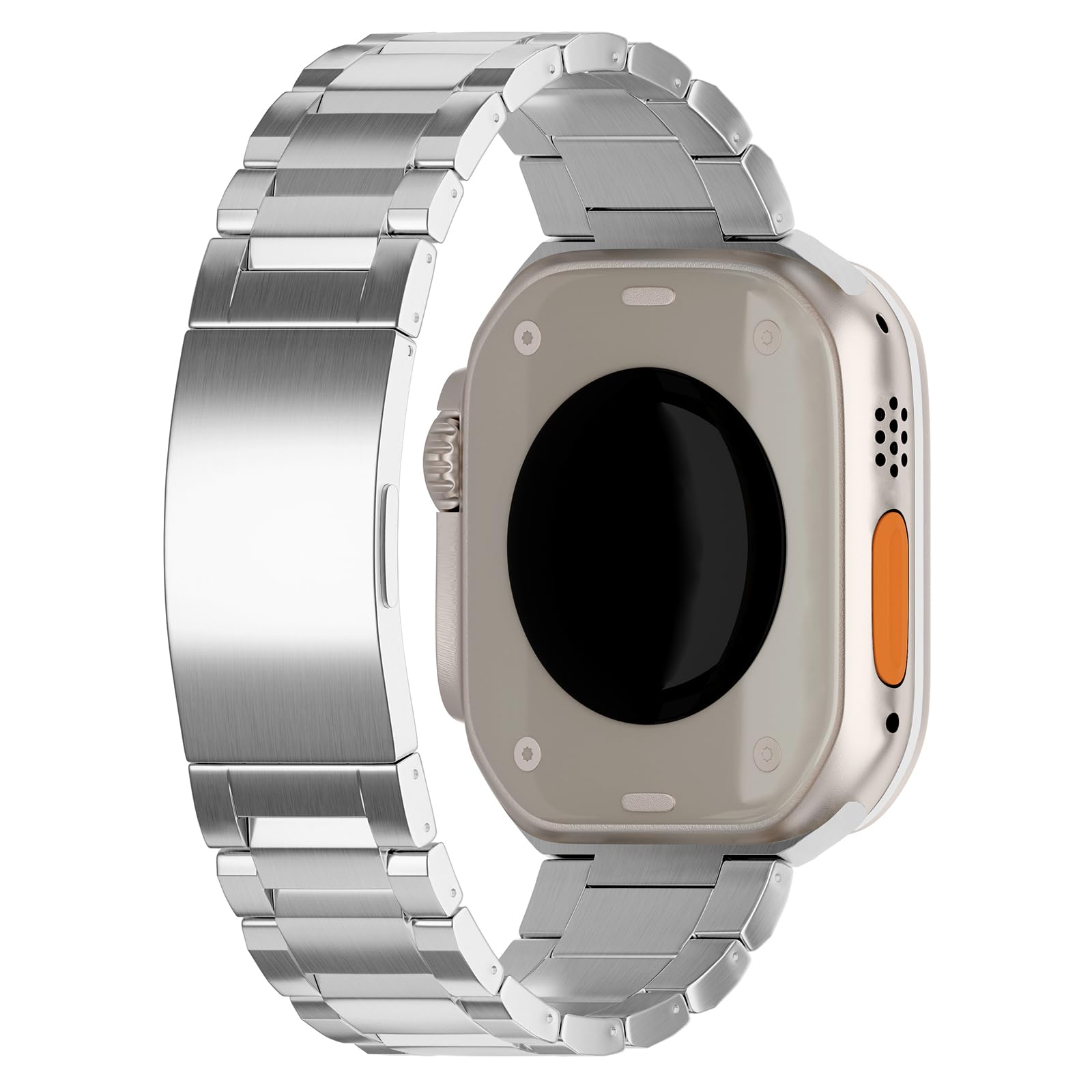 LDFAS Titanium Metal Band for Apple Watch Ultra 2 49mm & Series 10 46mm - Scratch Resistant Strap for Men - Compatible with Apple Watch 9/8 45mm - Perfect for Workouts, Outdoor Adventures & Everyday Wear