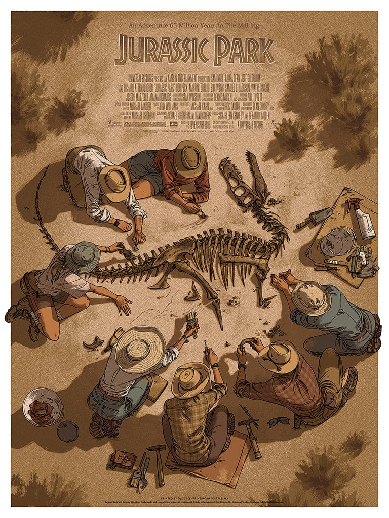 Jurassic Park Movie Poster - High-Quality Dinosaur Wall Art for Home Theater, Bedroom & Office Decor - Perfect Gift for Fans