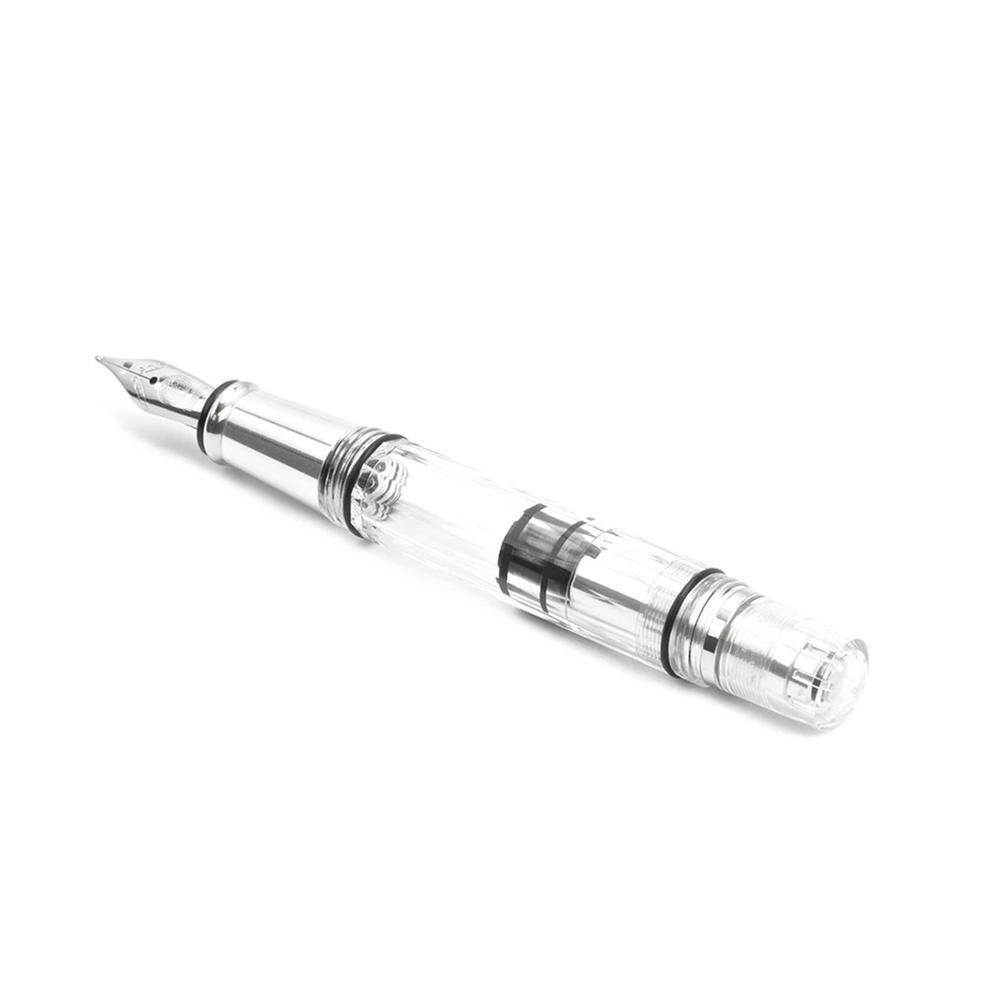 TWSBI Diamond Mini AL Silver Fountain Pen - Premium Aluminum Alloy Fine Writing Instrument for Journaling, Note Taking & Calligraphy