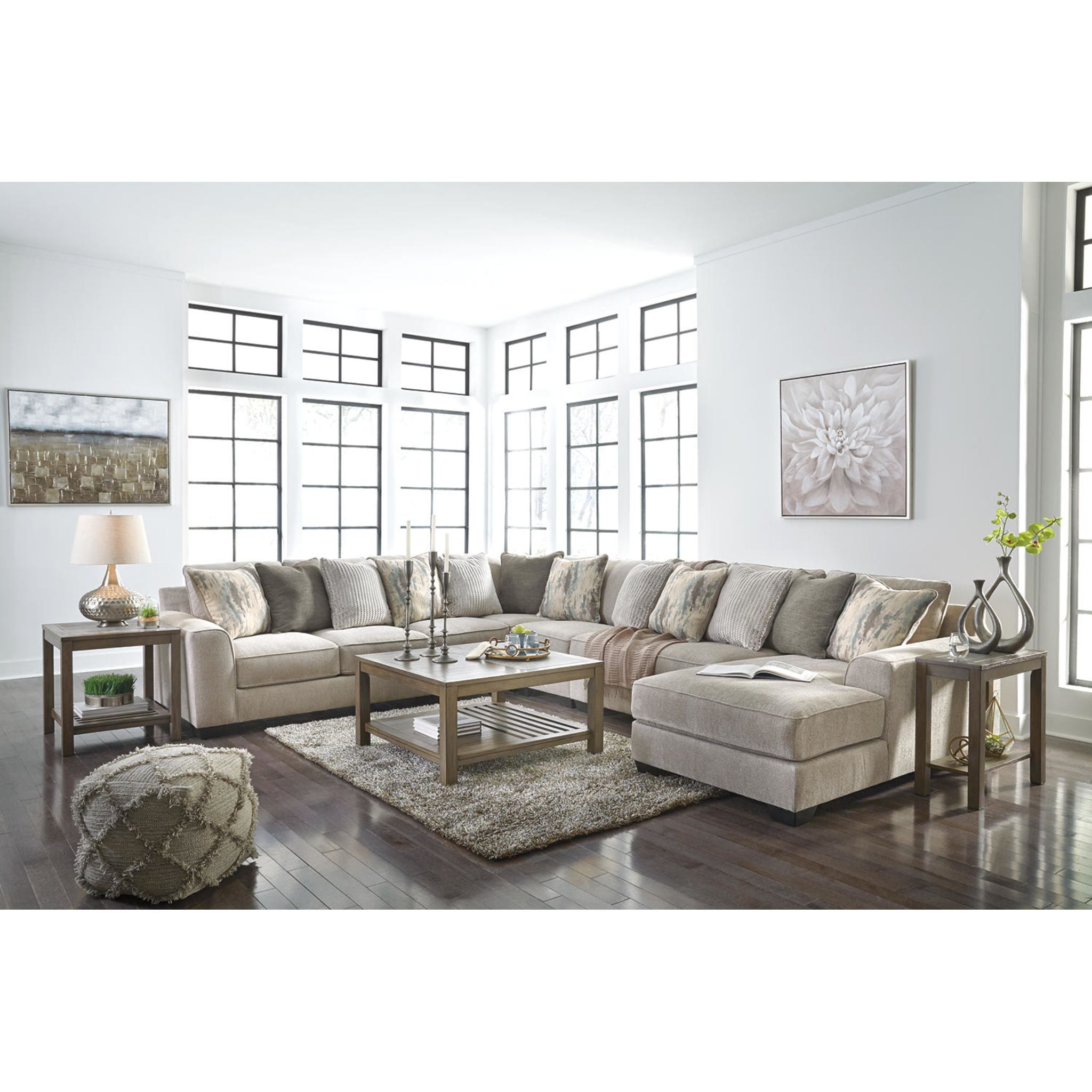 Ardsley 5-Piece Sectional Sofa with Chaise Lounge - Modern L-Shaped Living Room Furniture for Small Spaces, Apartment & Family Home Comfort