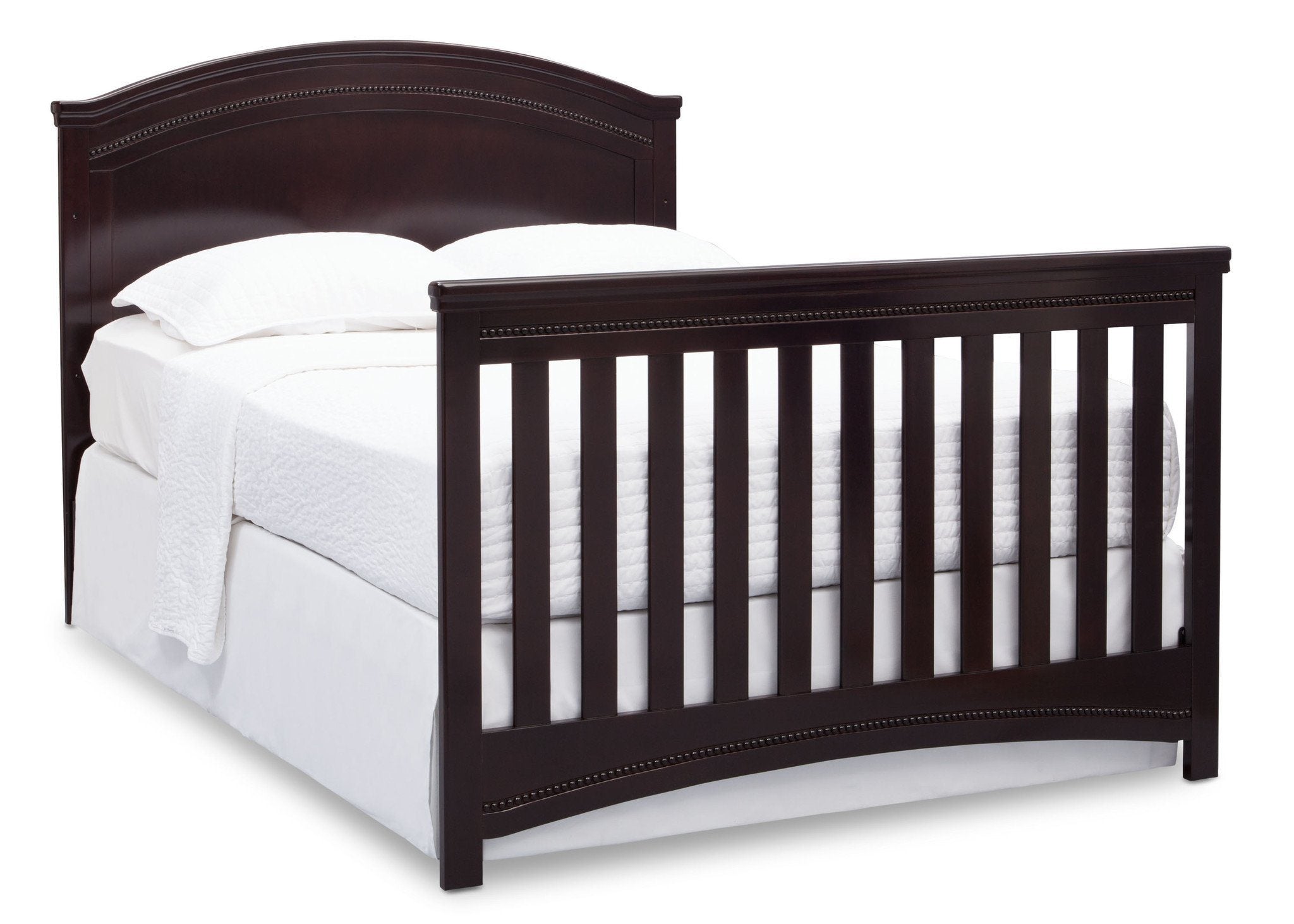 Emma 4-in-1 Convertible Baby Crib with Toddler Bed, Daybed & Full-Size Bed Conversion - Perfect for Nursery, Kids Room & Growing Families