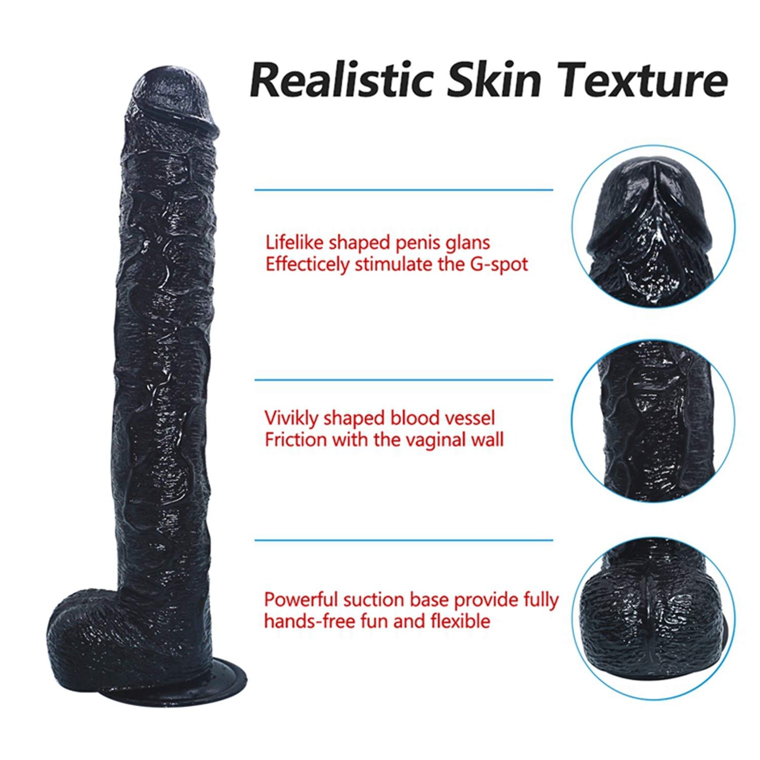16.93 Inch Large PVC Partner Toy - Durable & Safe for Kids (Color: Black) | Perfect for Playtime, Birthday Gifts & Party Favors
