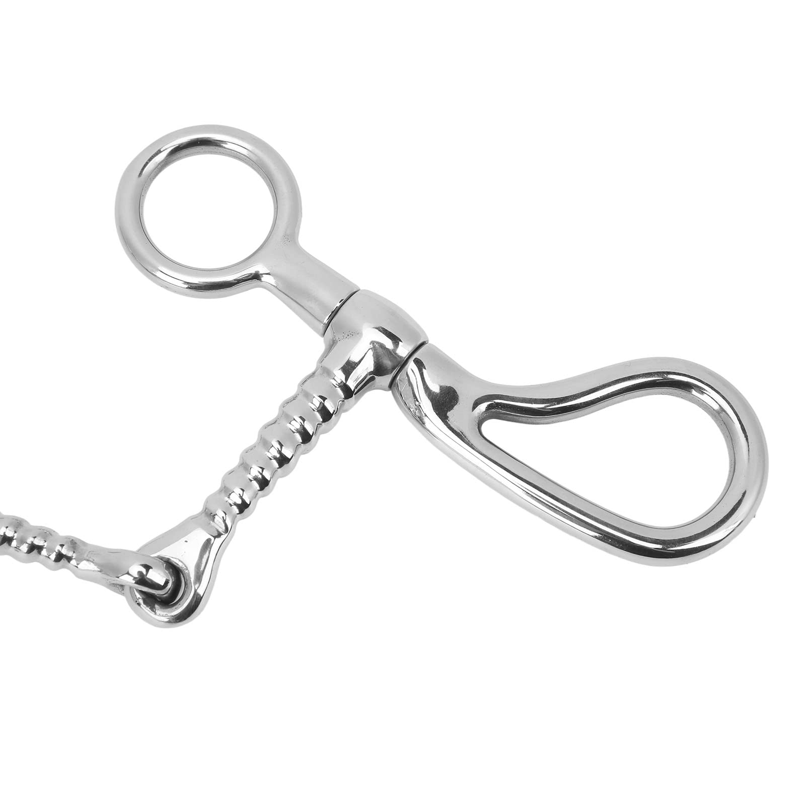 125mm Horse Snaffle Bit - Professional O Shape Anti-Biting Loose Ring Snaffle for Horse Training & Racing Equipment | Perfect for Dressage, Jumping & Western Riding