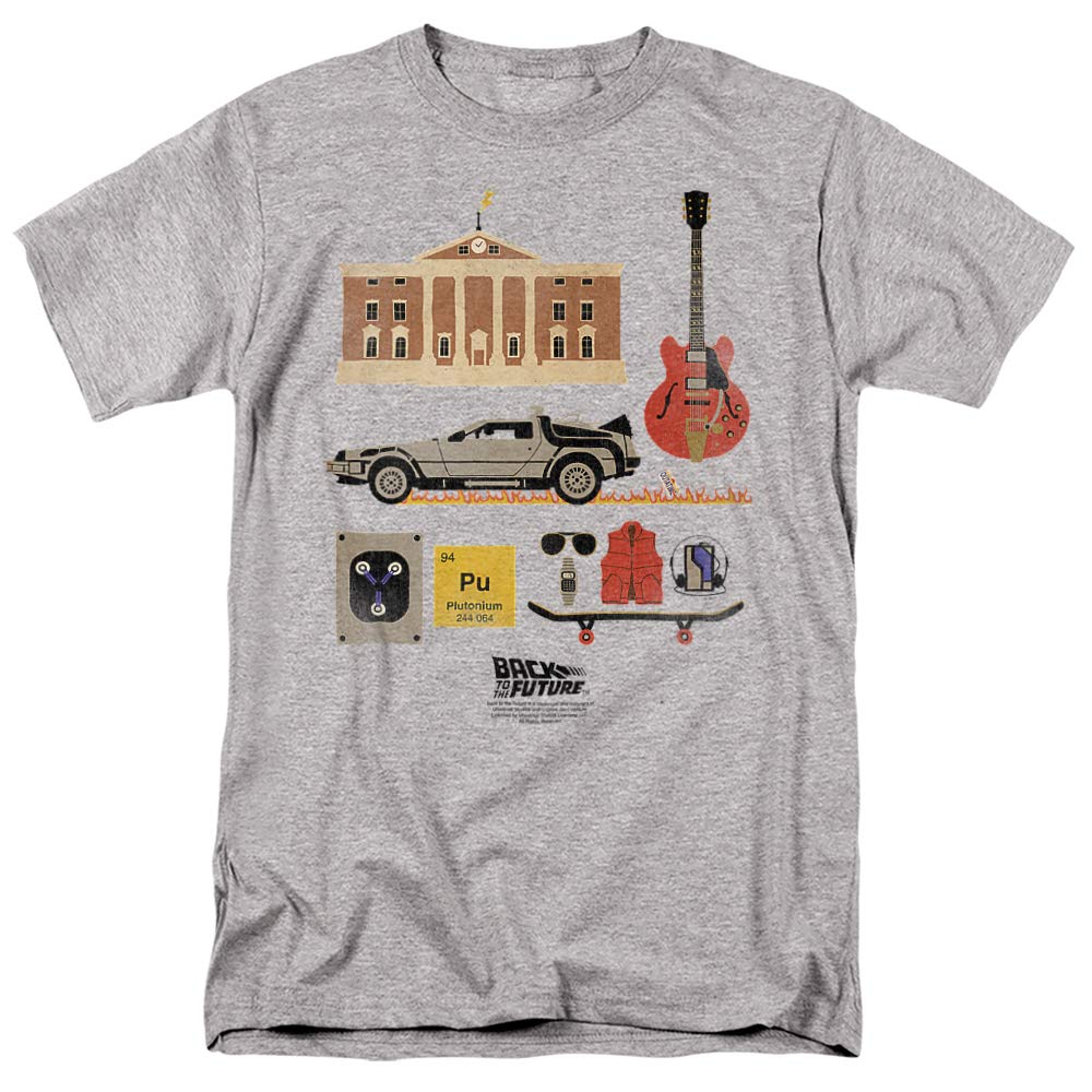 Back to The Future Unisex Adult T-Shirt | Retro Movie Merchandise | Perfect for Cosplay, Gifts & Fan Collections
