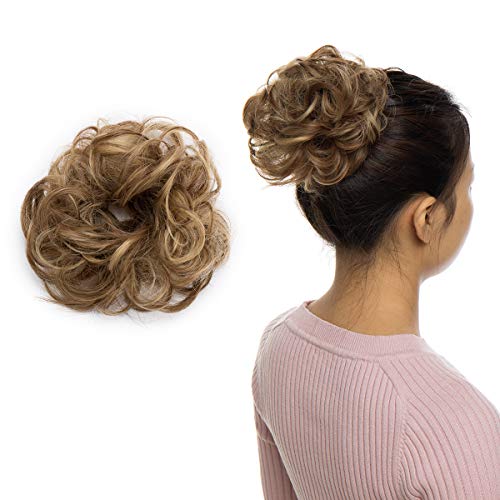 Messy Bun Hair Extension for Curly Hair - Clip-in Updo Hairpiece for Women | Perfect for Weddings, Parties & Everyday Styling